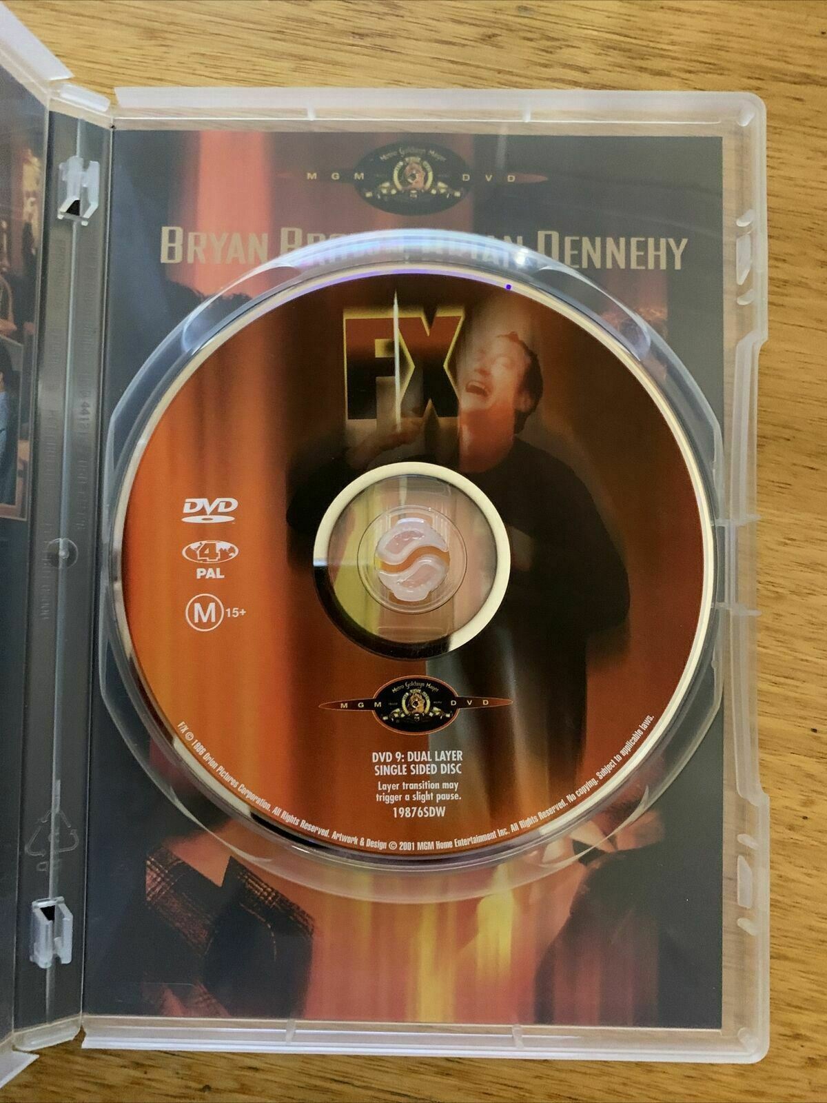 F/X - Murder By Illusion (DVD, 1986) Bryan Brown, Brian Dennehy - Region 4