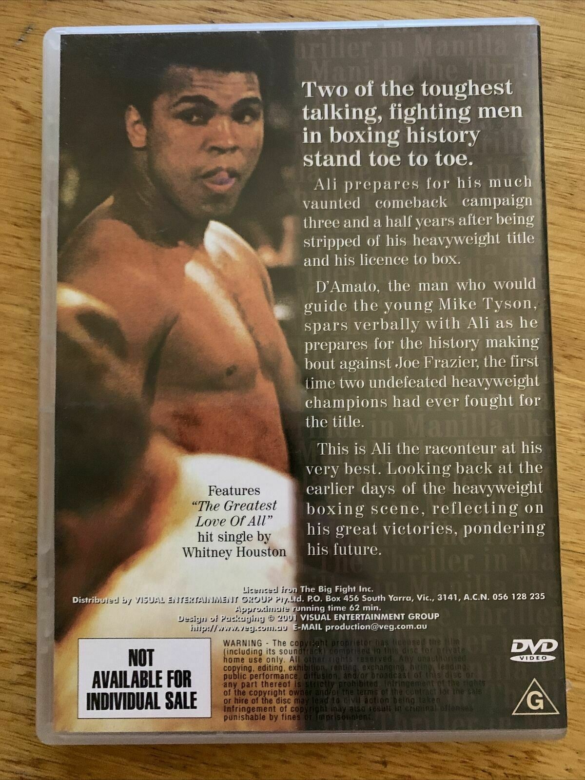 Shooting From The Lip - Muhammad Ali The Comeback (DVD) Cus D-Amato, Joe Frazier