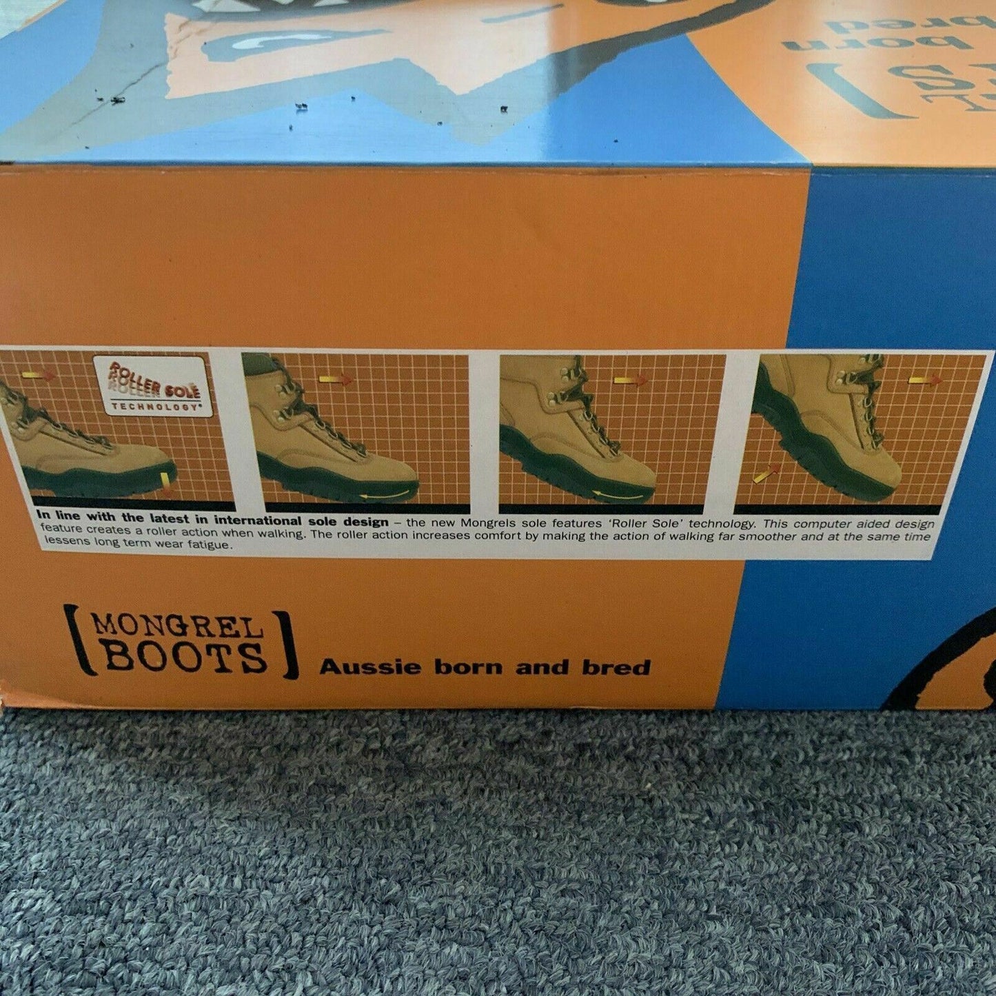 Mongrel 260010 Brown Leather Safety Boots Lace Up Size 5 UK Air Zone Comfort