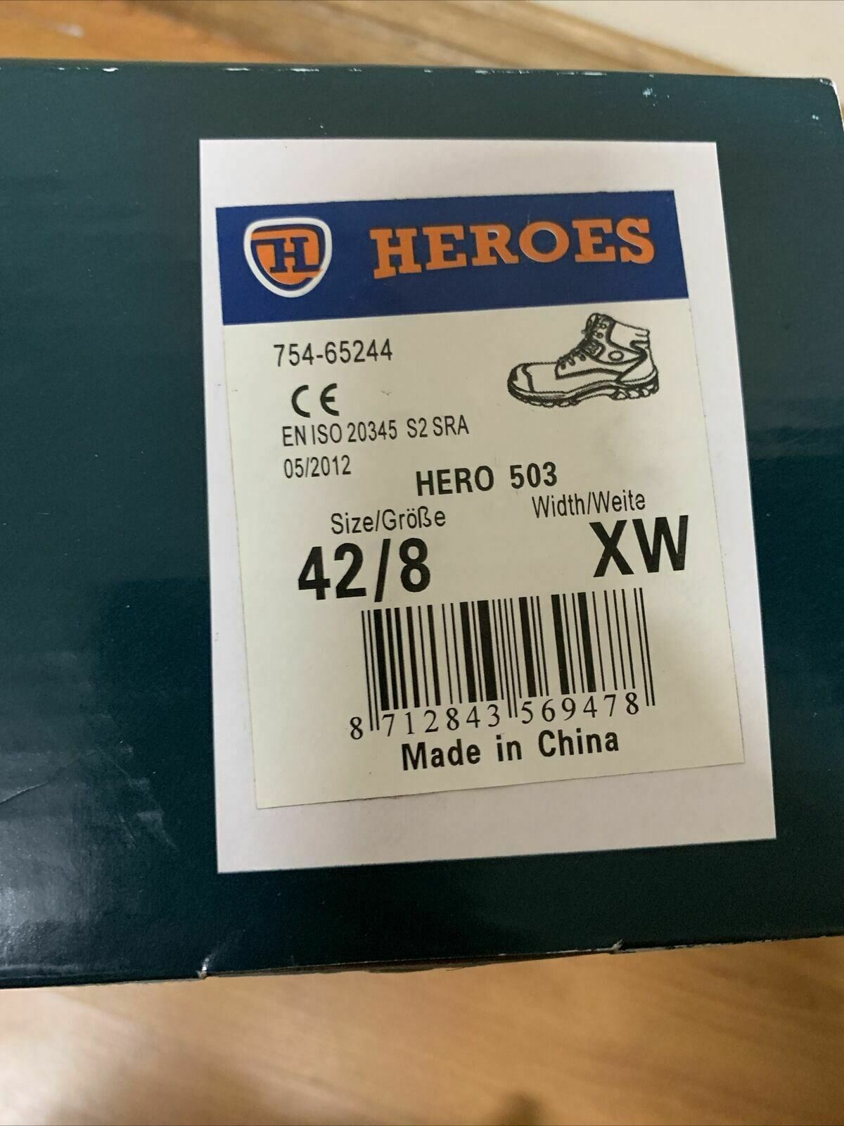 Bata Industrials Hero 503 Work Safety Boots Black AU 8 US 9 EU 42