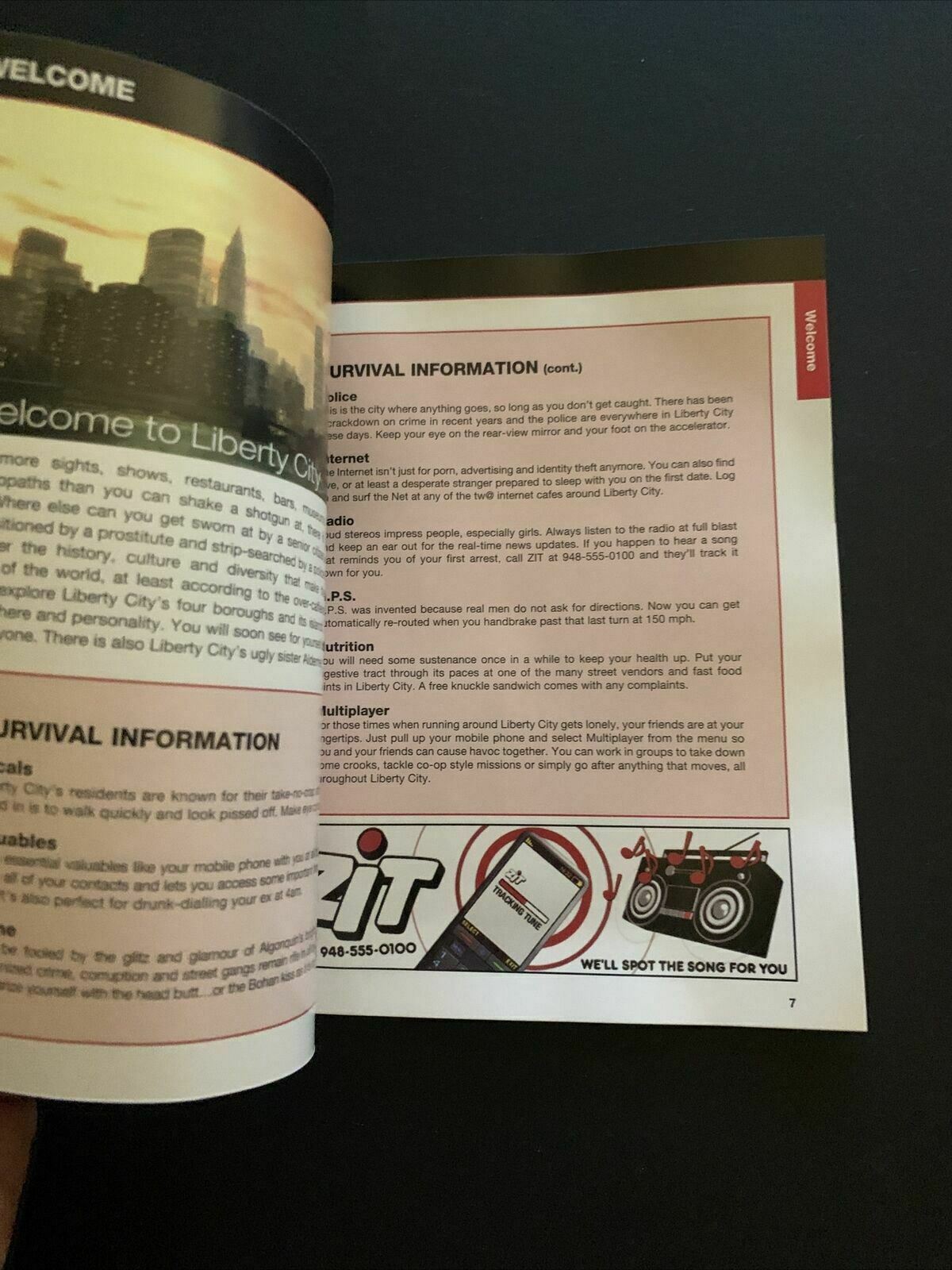 Grand Theft Auto IV (PlayStation 3, 2008) GTA 4 with Manual + Map