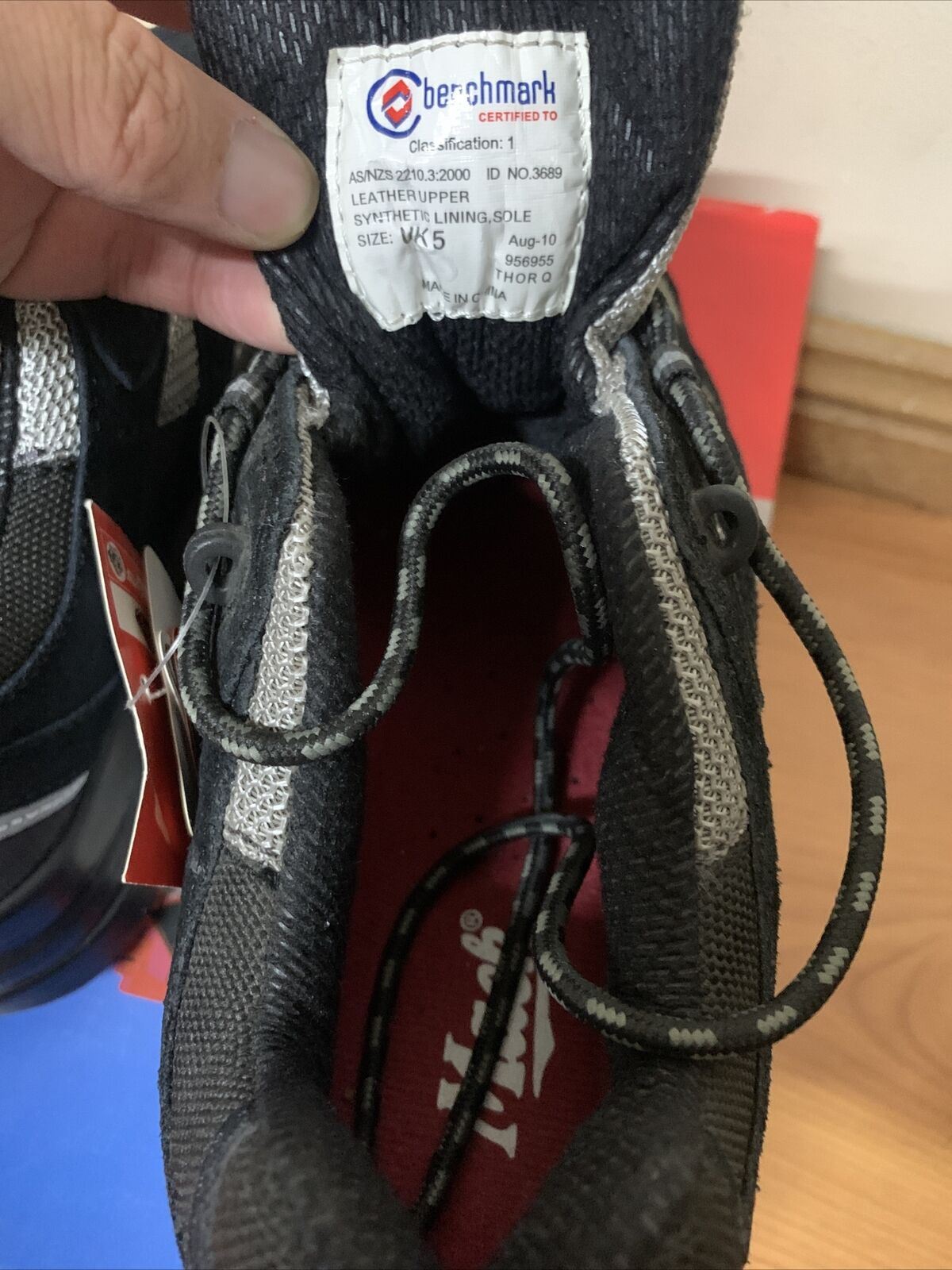 Mack Boots Thor Q Hiker Size AUS5 Work Safety Boot Black