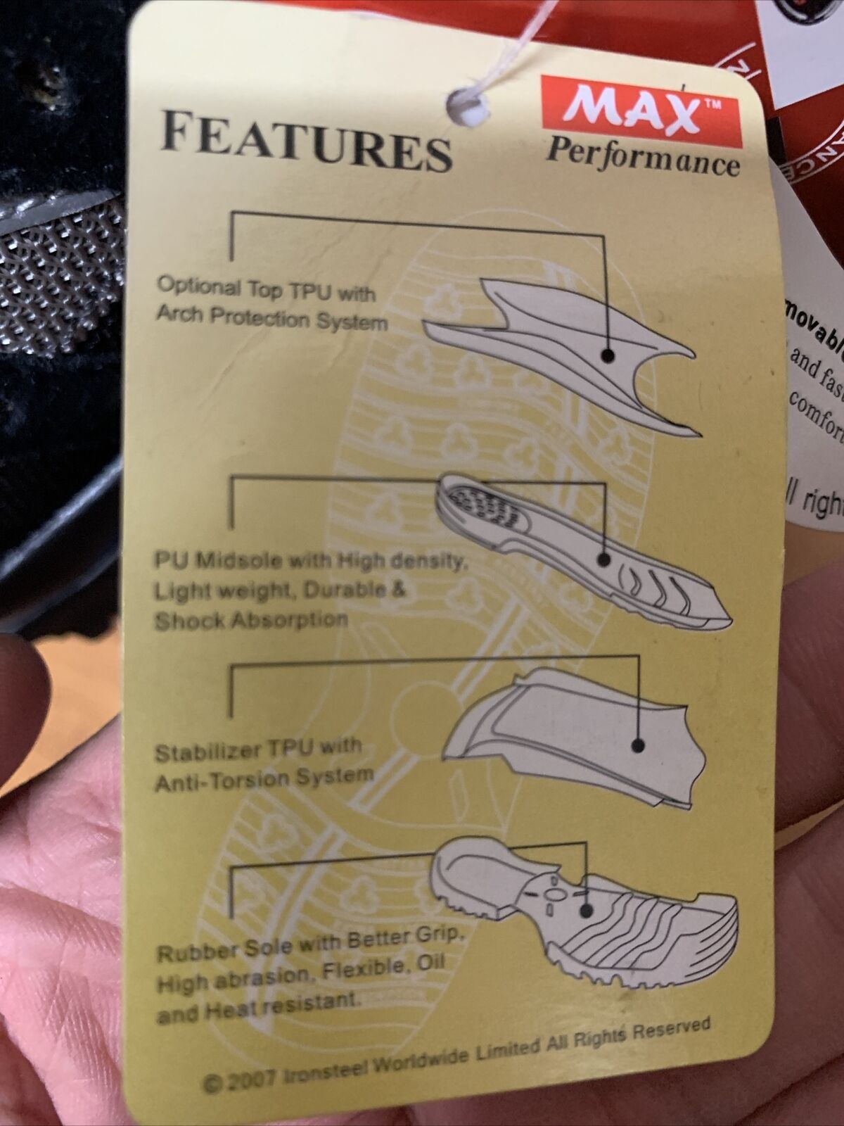 Mack Boots Thor Q Hiker Size AUS5 Work Safety Boot Black