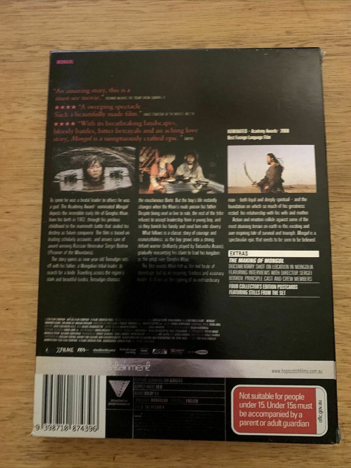 Mongol - Collector's Edition with Postcards (DVD, 2007) Story of Ghenghis Khan