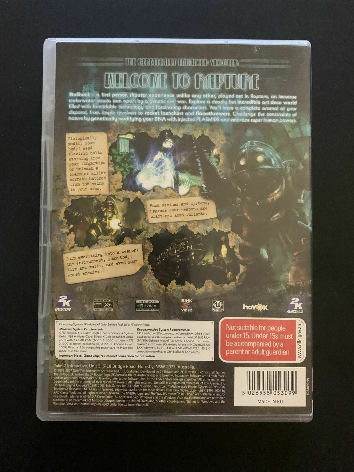 Bioshock - PC Windows Game + Manual