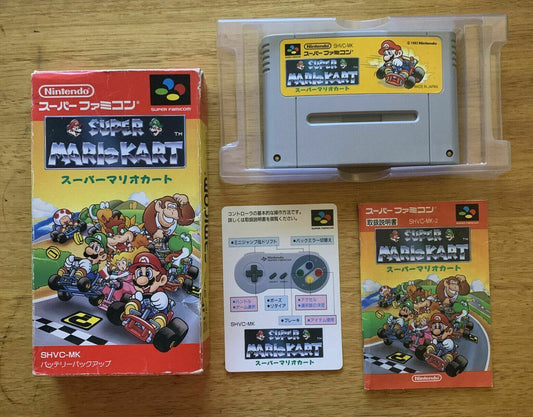 Super Famicom SNES Super Mario Kart w/box & Manual Japan Version NTSC-J Manual