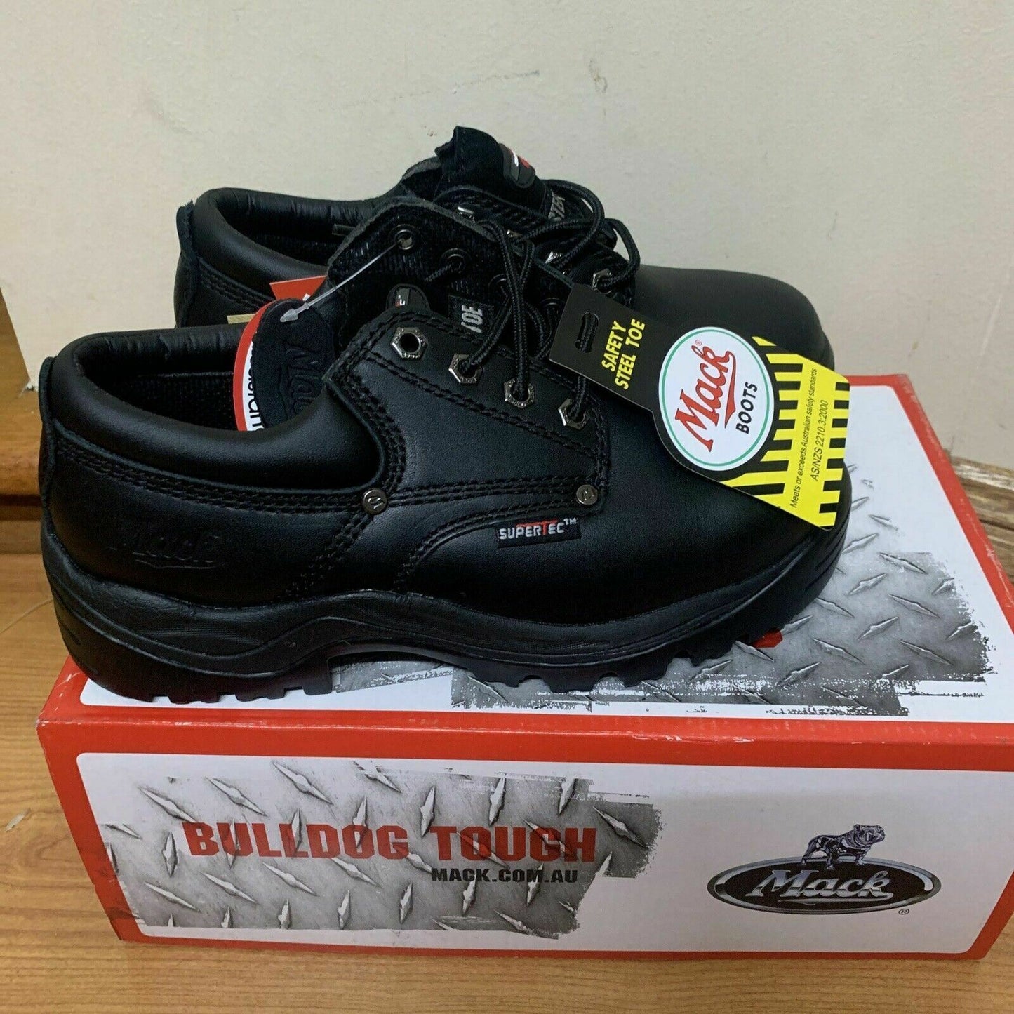 Mack Steel Cap Work Safety Shoes MKSTEEL-BBF050 AU5 US6 Black