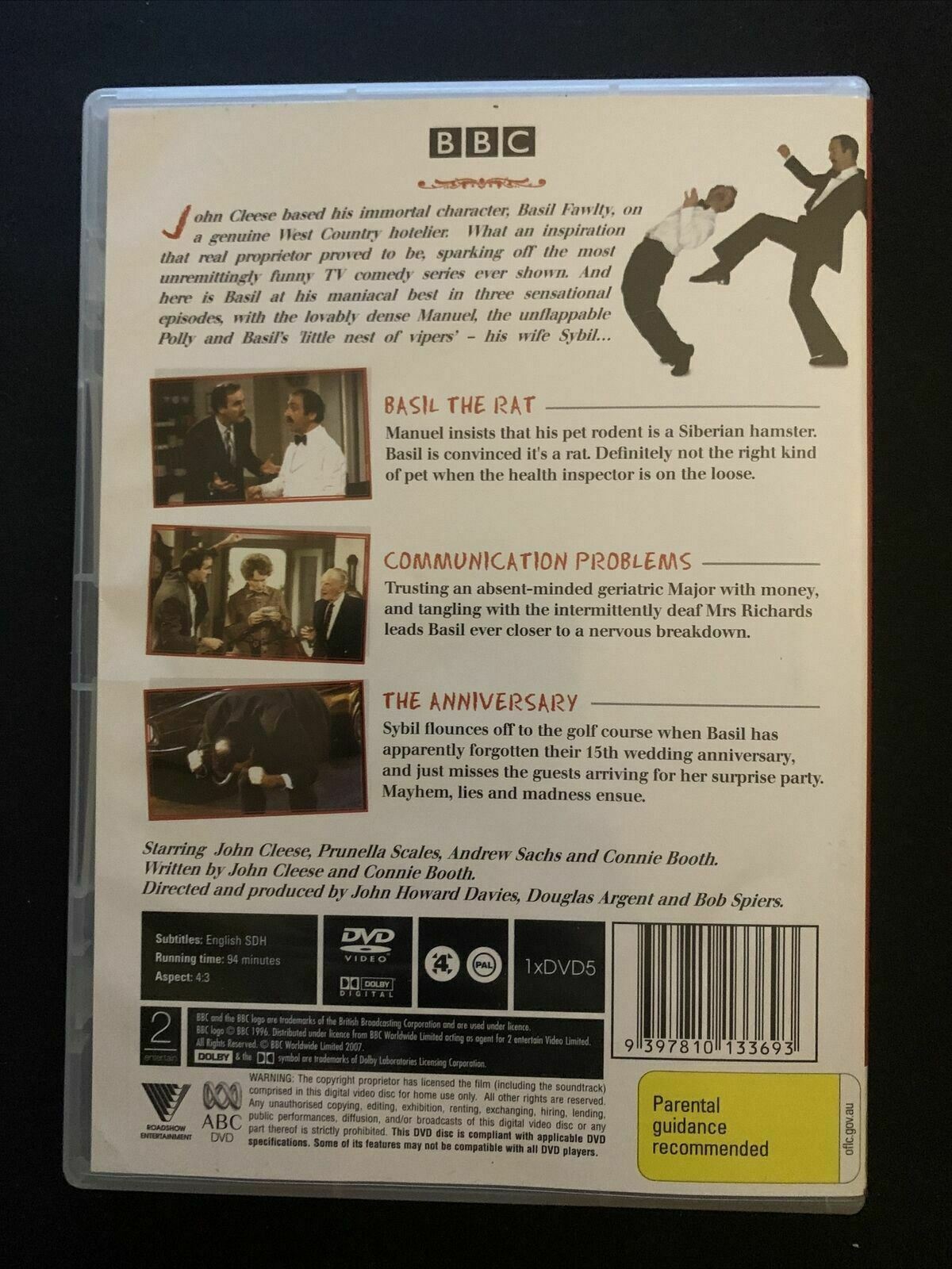 Fawlty Towers - Basil The Rat : Vol 1 (DVD, 1979) John Cleese, Connie Booth. R4