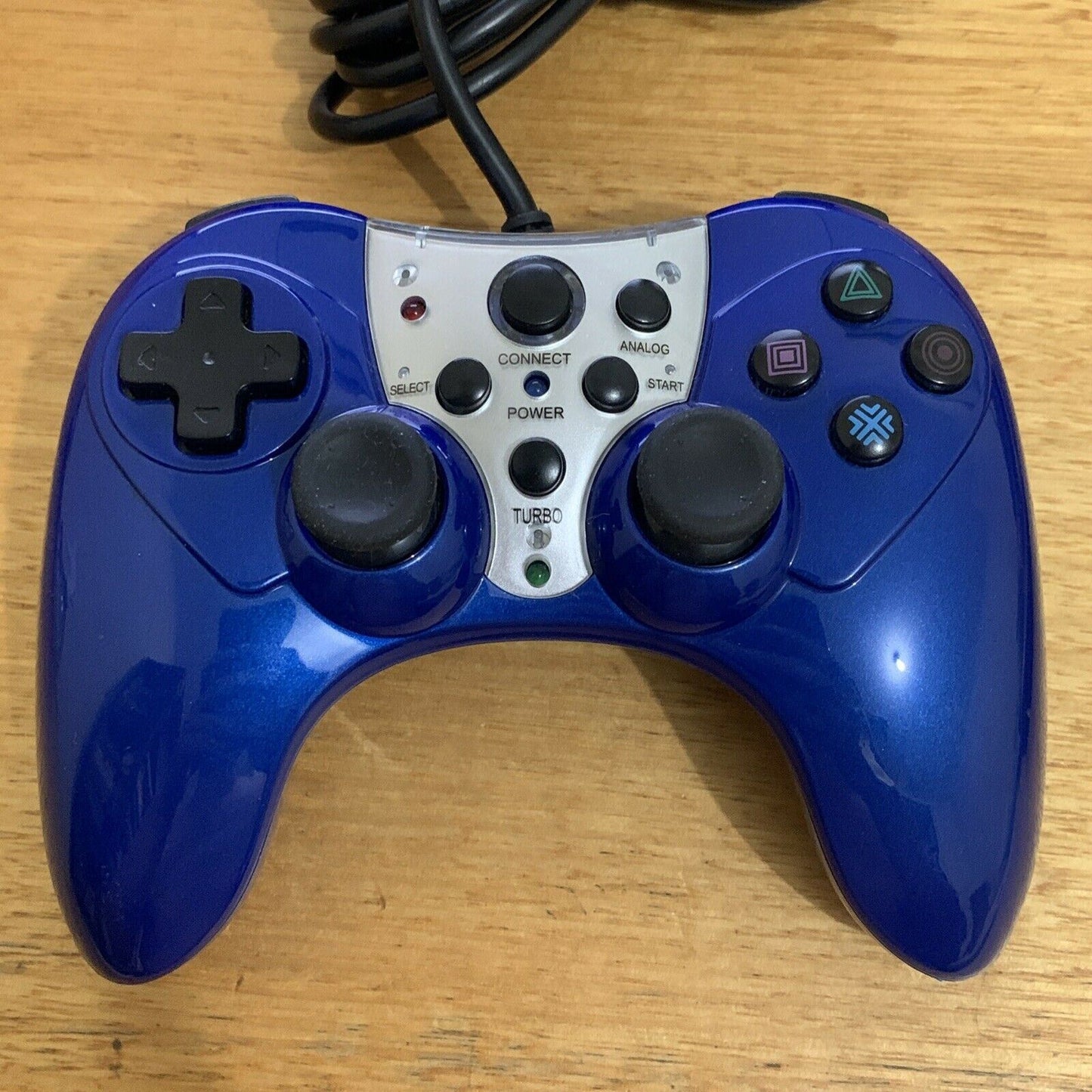 GEO PC & PS3 Gamepad Controller with Turbo Function USB ANS-GEO02 Blue