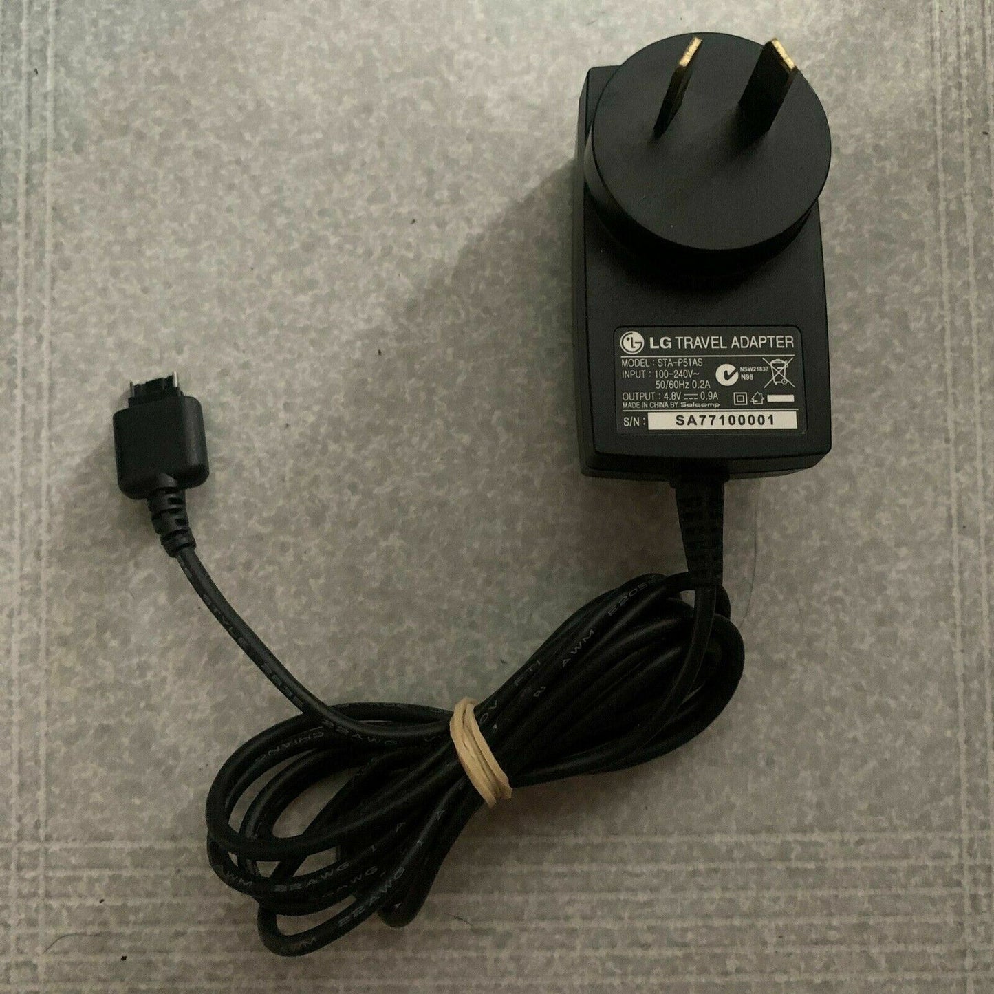Genuine LG Travel Adapter STA-P51AS AU Plug