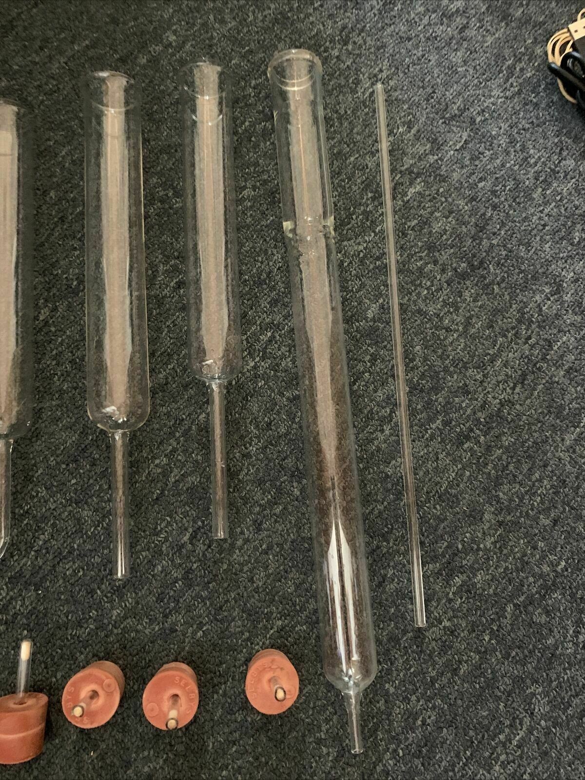 2x Glass Column, U-Shaped Drying Column, Chromomatic Columns, 5x Stoppers