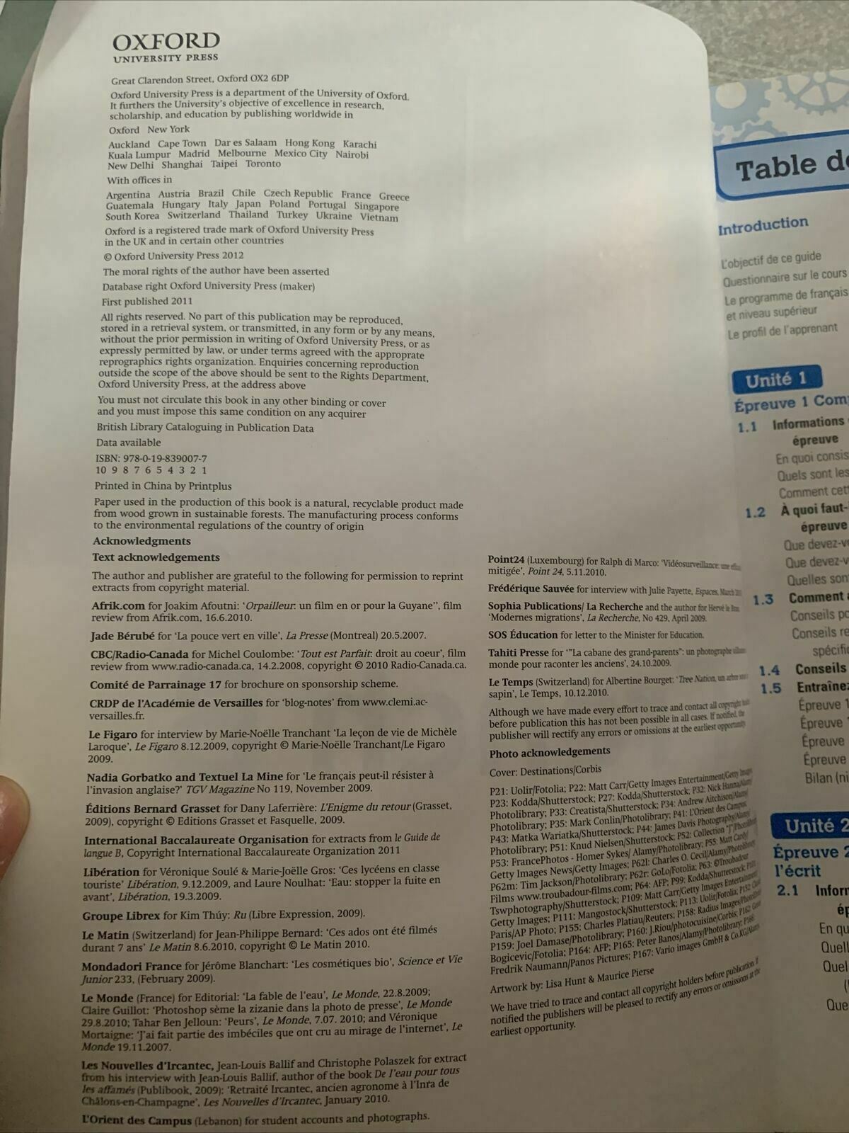 French B Skills and Practice: Oxford Ib Diploma Programme: For the Ib Diploma by