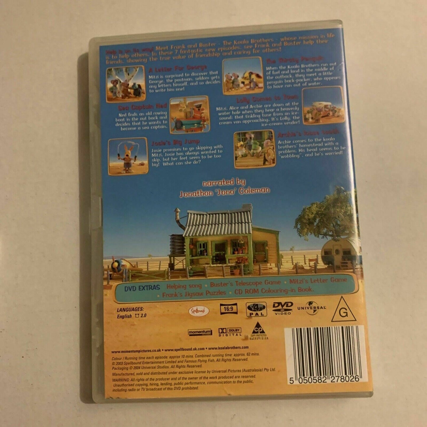 Koala Brothers - A Letter For George And Other Stories (DVD, 2004) All Regions