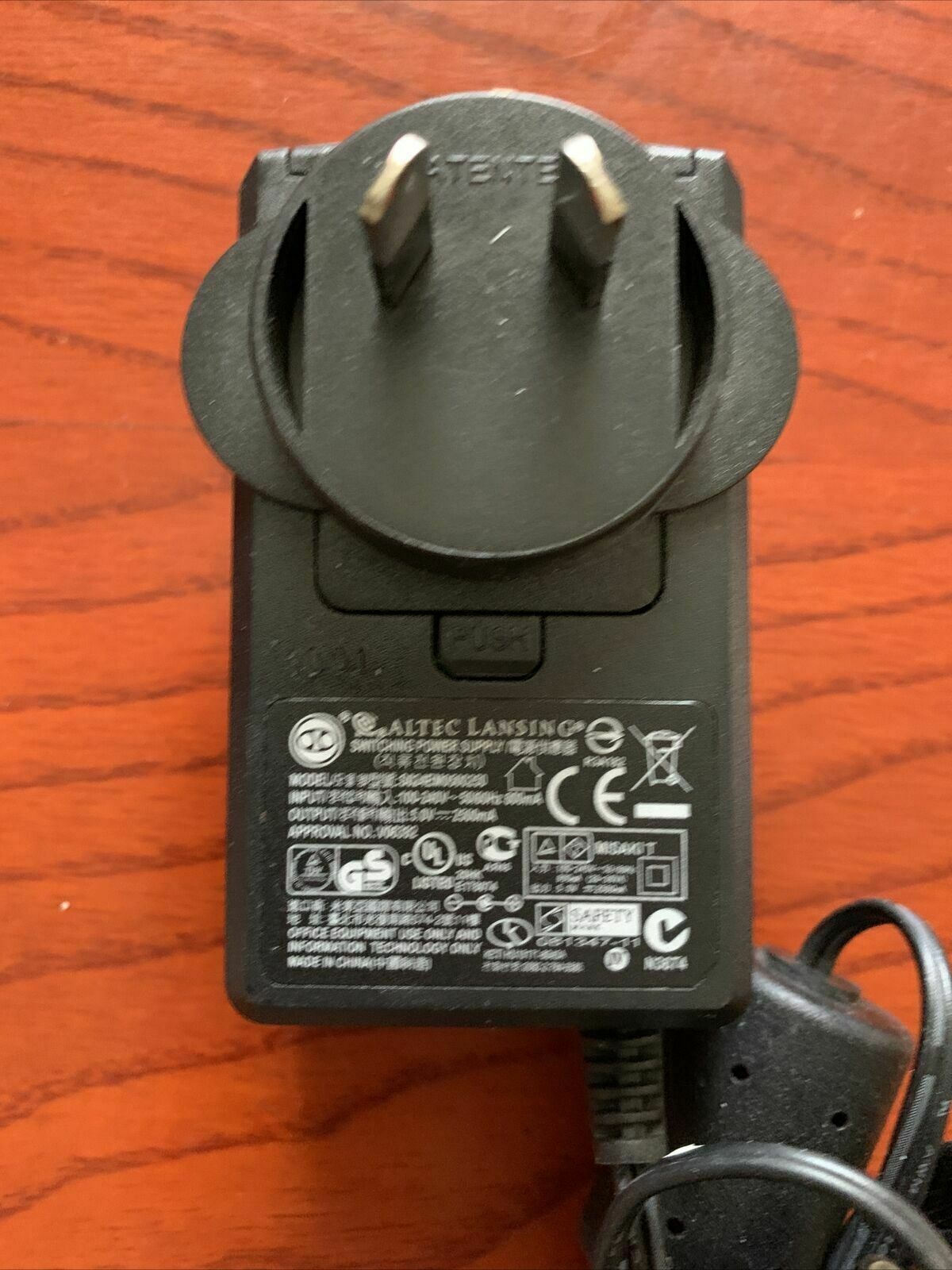 Genuine Altec Lansig S024EM0500250 Switching Power Supply 5v 2500mA AC Adapter