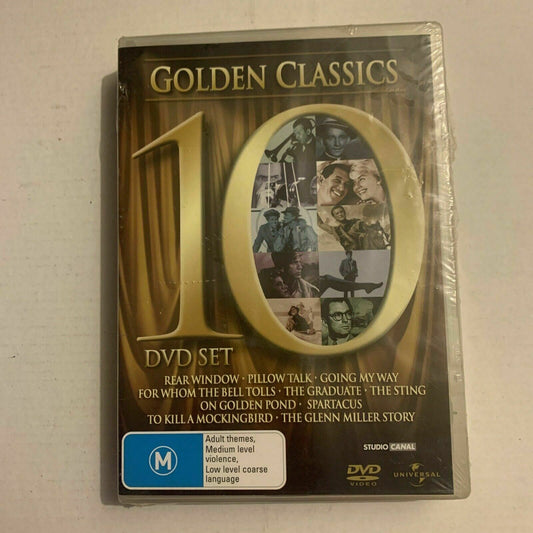 *New* GOLDEN CLASSICS 10 DVD SET Genuine Universal Studios Movies Region 4