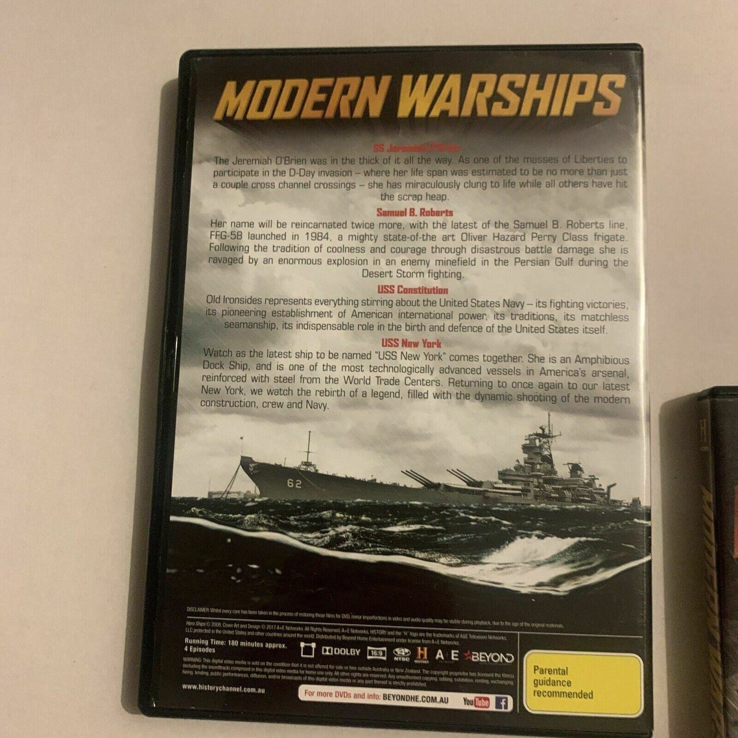 Modern Warships Collection (DVD, 2008, 4-Disc) The History Channel. Region Free