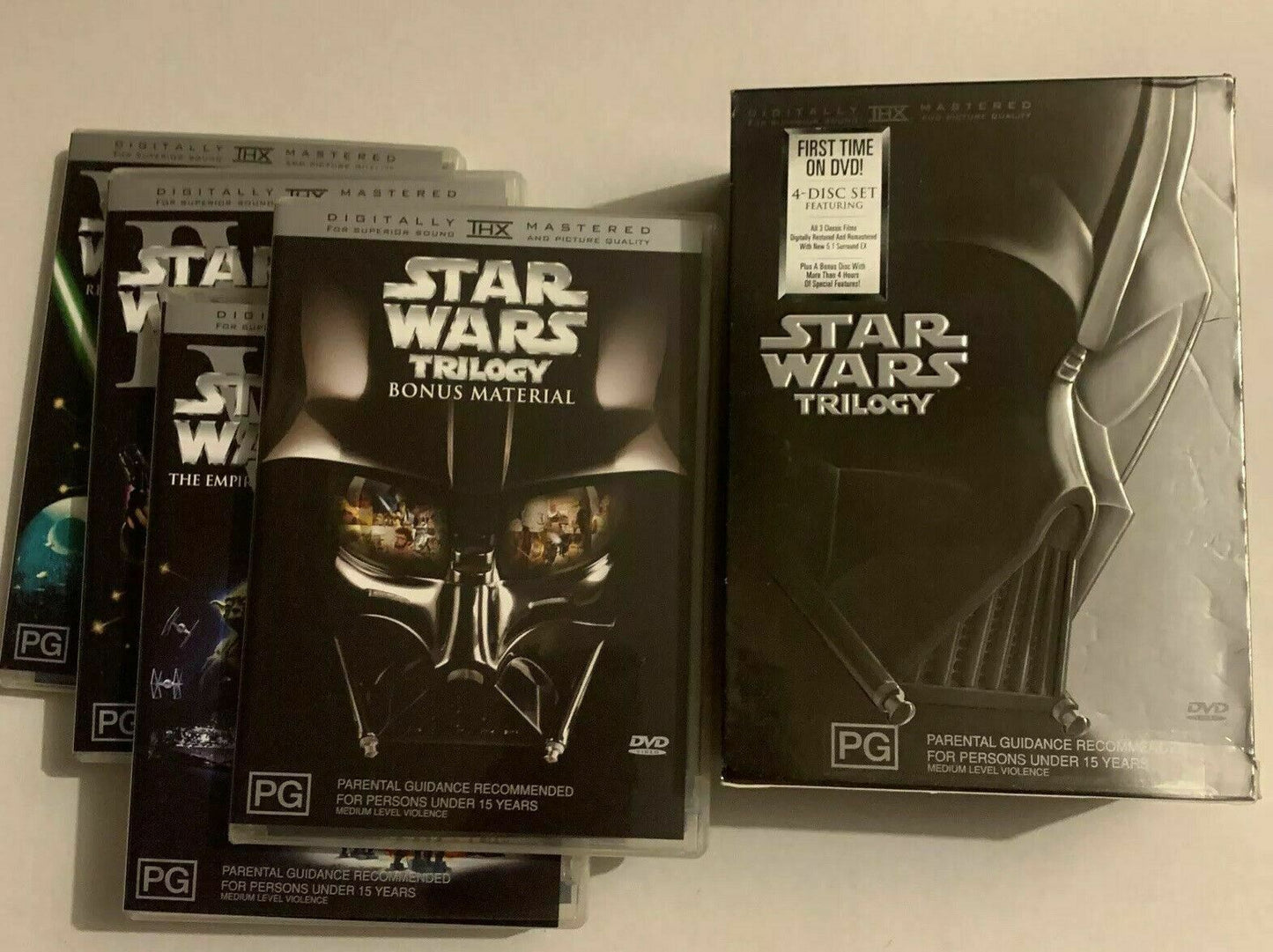 Star Wars Original Trilogy - IV, V, VI (DVD, 4-Disc Set) Region 4&2