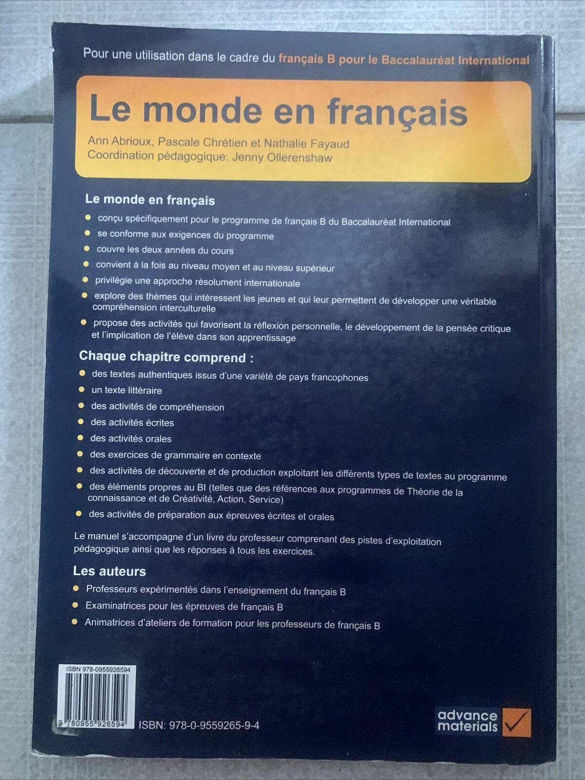 Le Monde en Français Student's Book (IB Diploma) (French Edition)