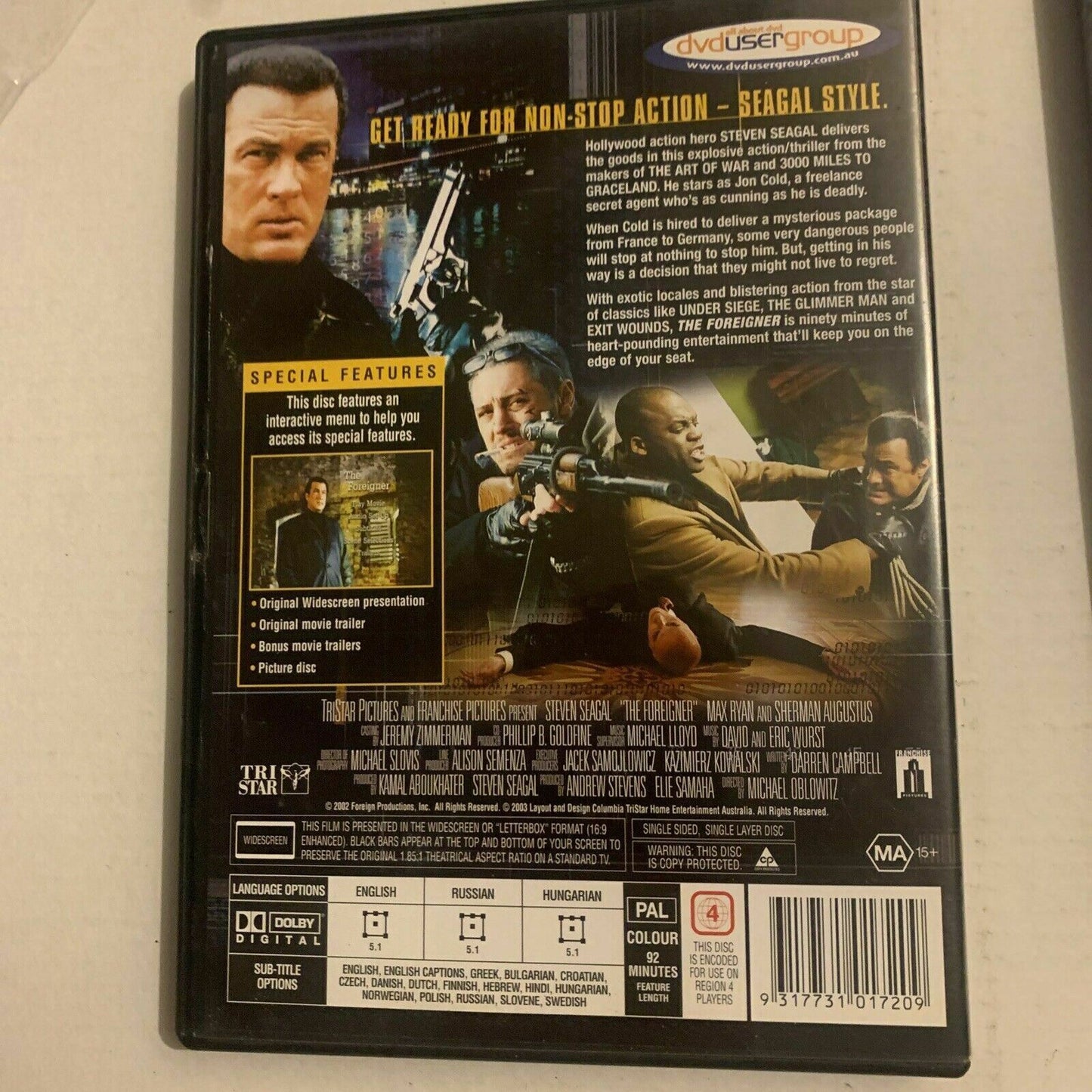 Steven Seagal: The Foreigner & Half Past Dead (DVD, 2003, 2-Disc) Region 4