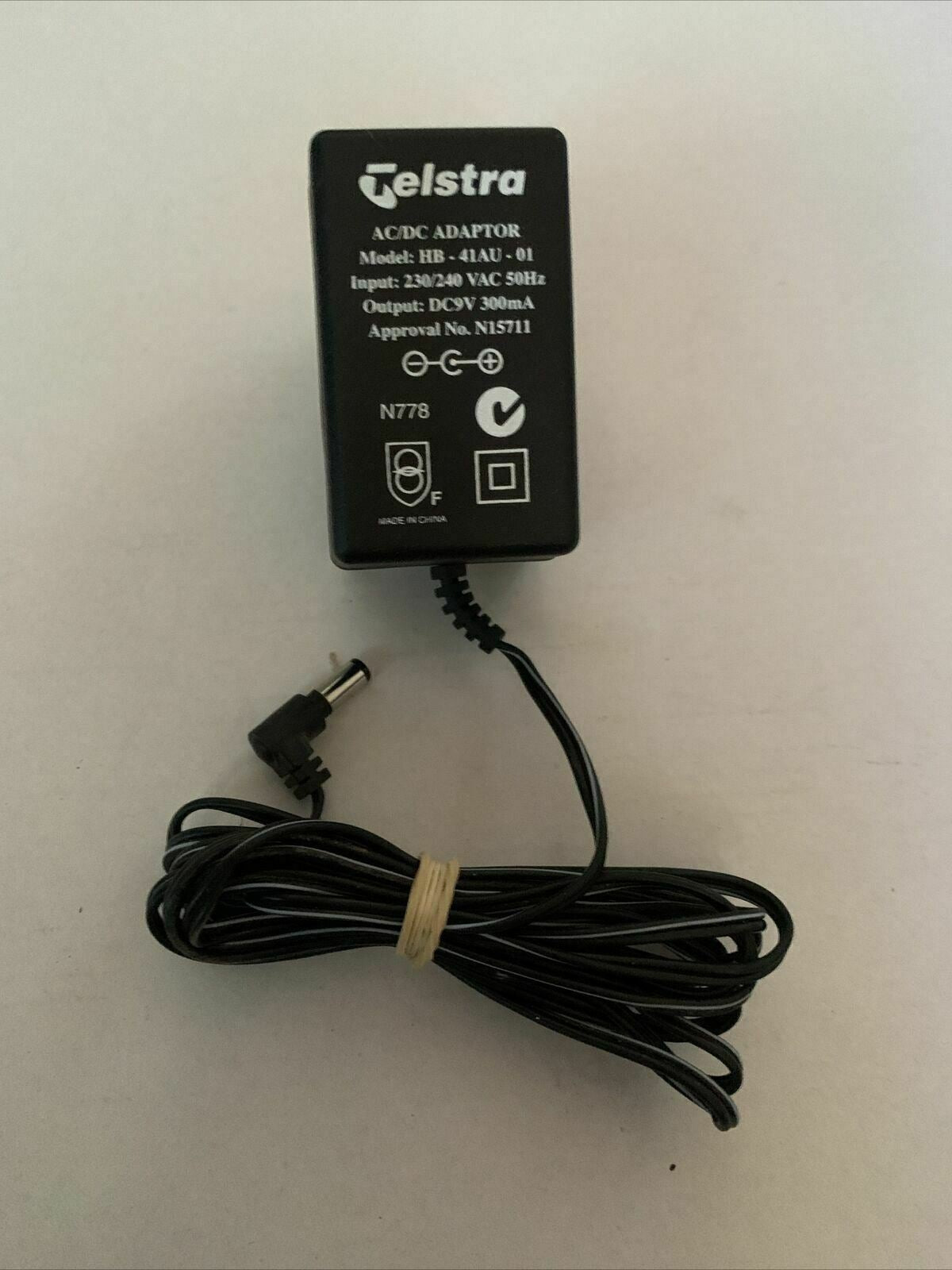 Genuine Telstra HB-41AU-01 AC Adaptor 9v 300mA