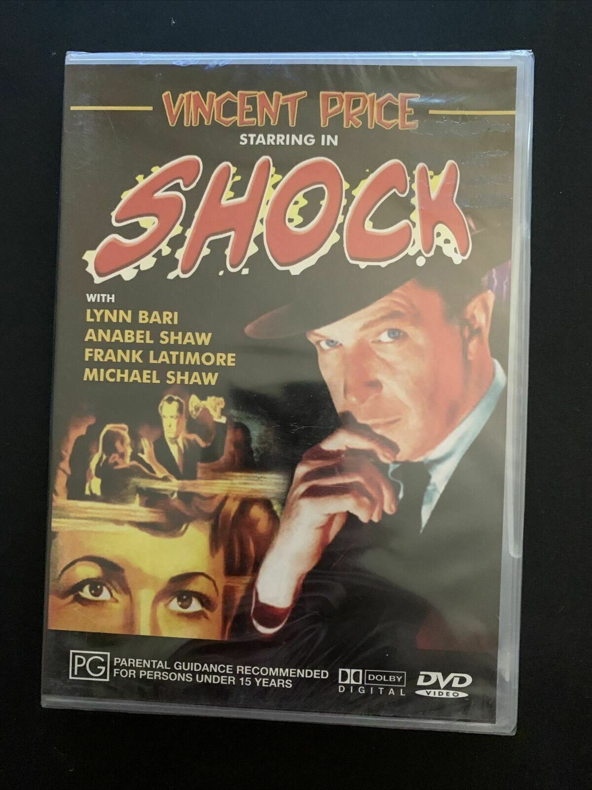 *New Sealed* Shock (DVD, 1946) Vincent Price, Lynn Bari, Frank Latimore
