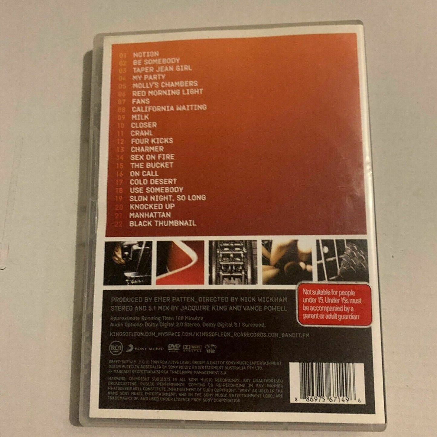 Kings of Leon - Live at the O2 London, England (DVD, 2009)  All Regions