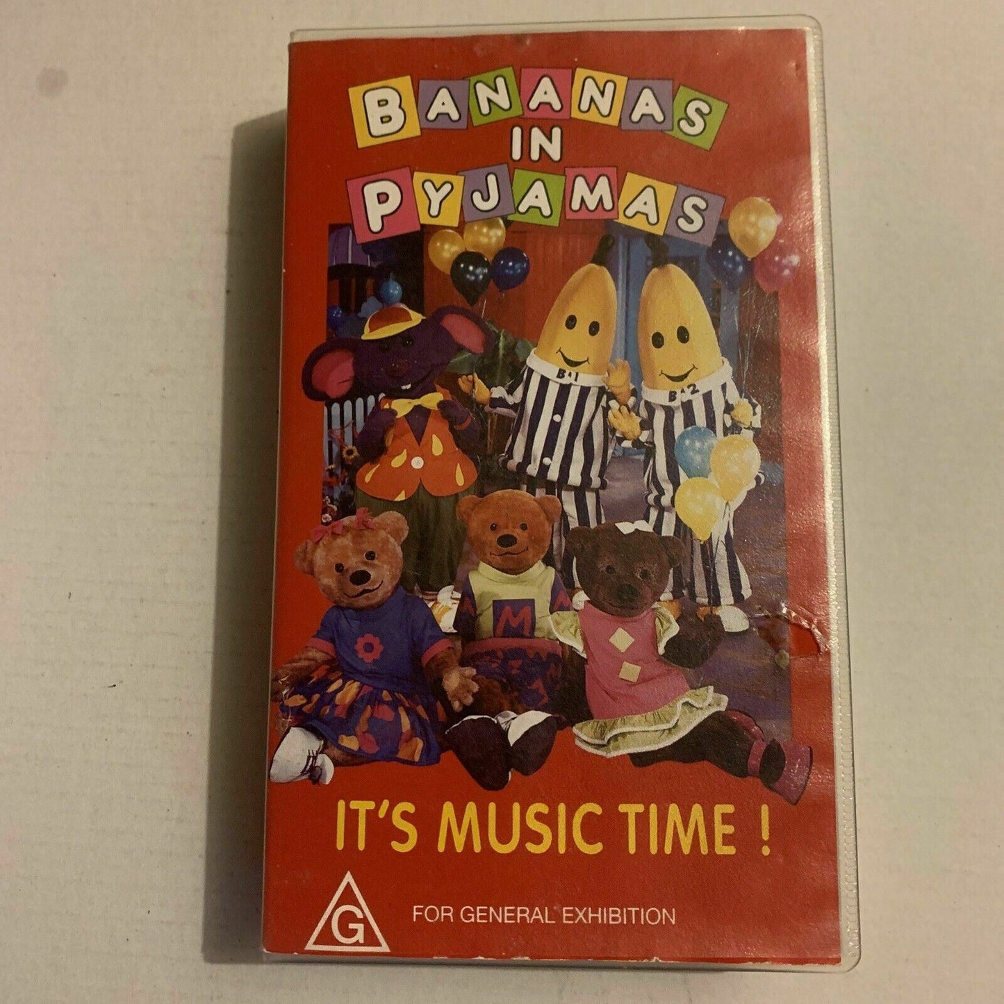 Bananas in Pyjamas - Its Music Time Video (VHS, 1996) PAL ABC Australia