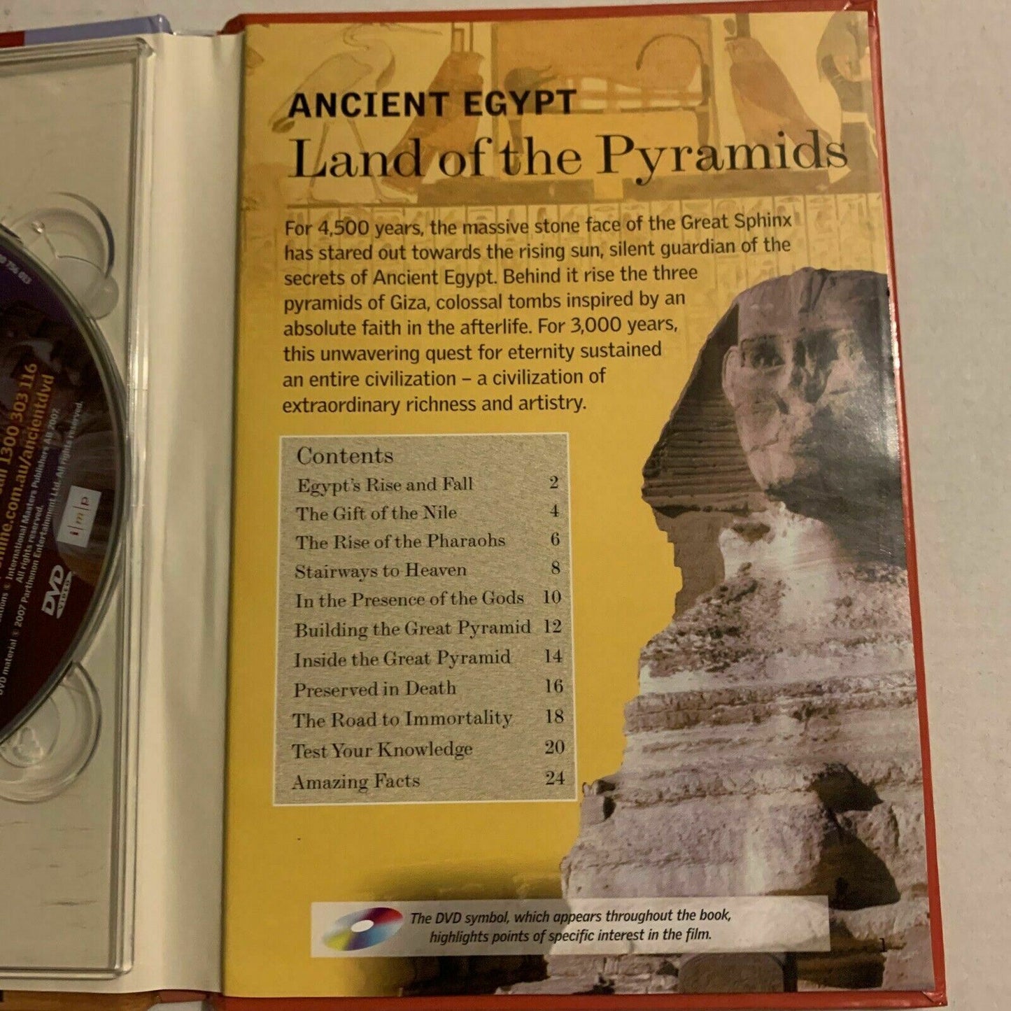 Ancient Egypt: Land Of The Pyramids (DVD & Book, 2007) Region Free