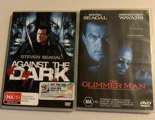 Steven Seagal: Against The Dark & The Glimmer Man DVD Region 4&2