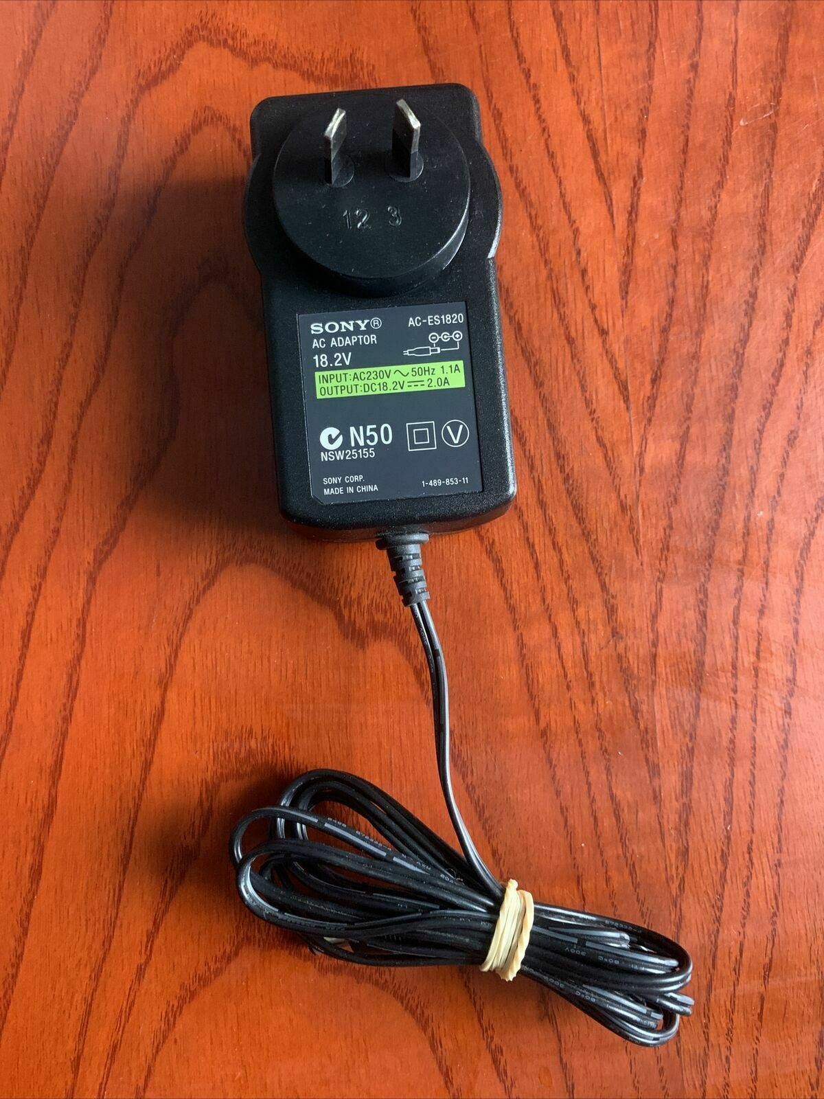 Genuine Sony AC-ES1820 AC Adaptor 18.2v 2a Power Supply