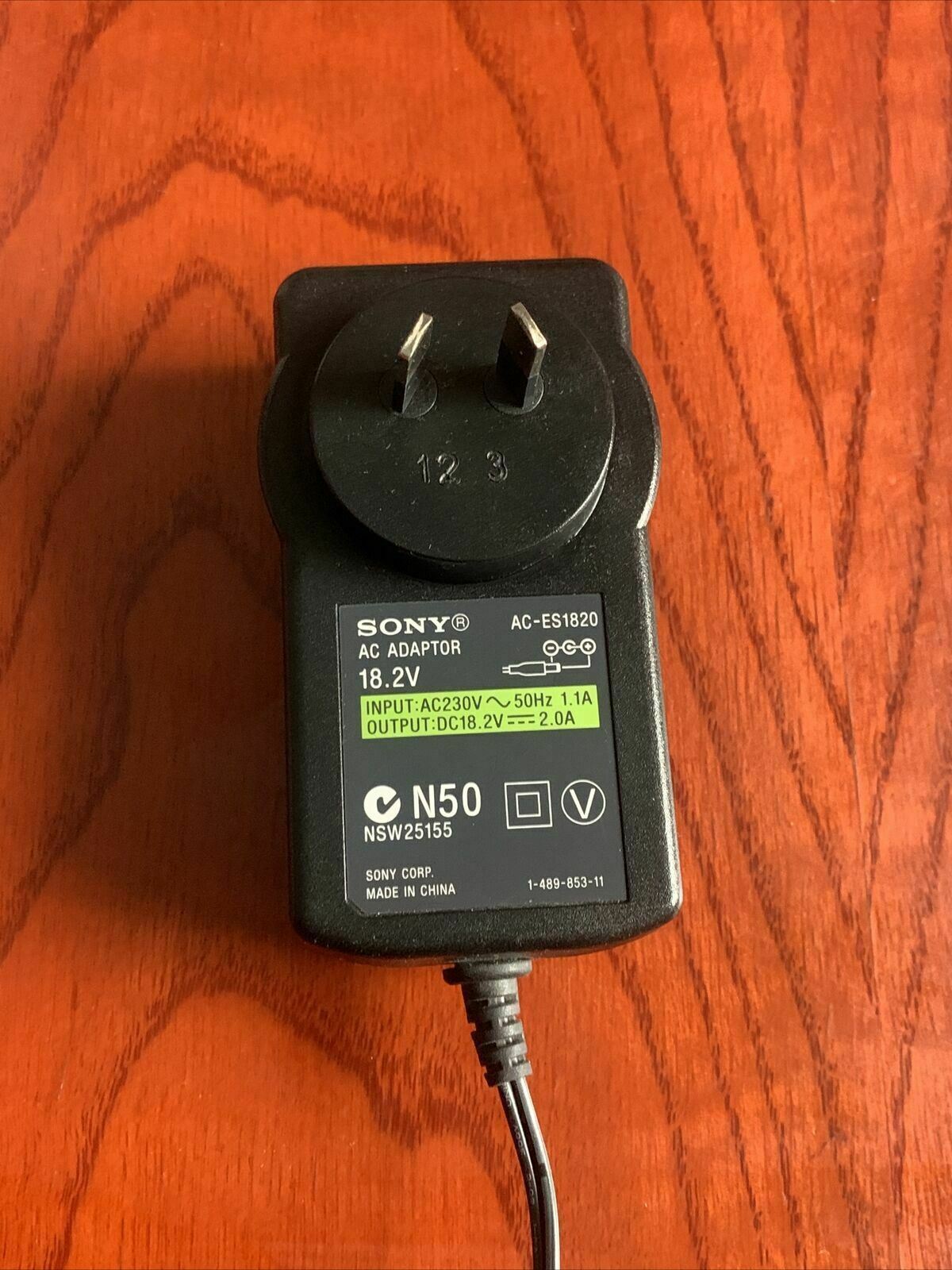 Genuine Sony AC-ES1820 AC Adaptor 18.2v 2a Power Supply