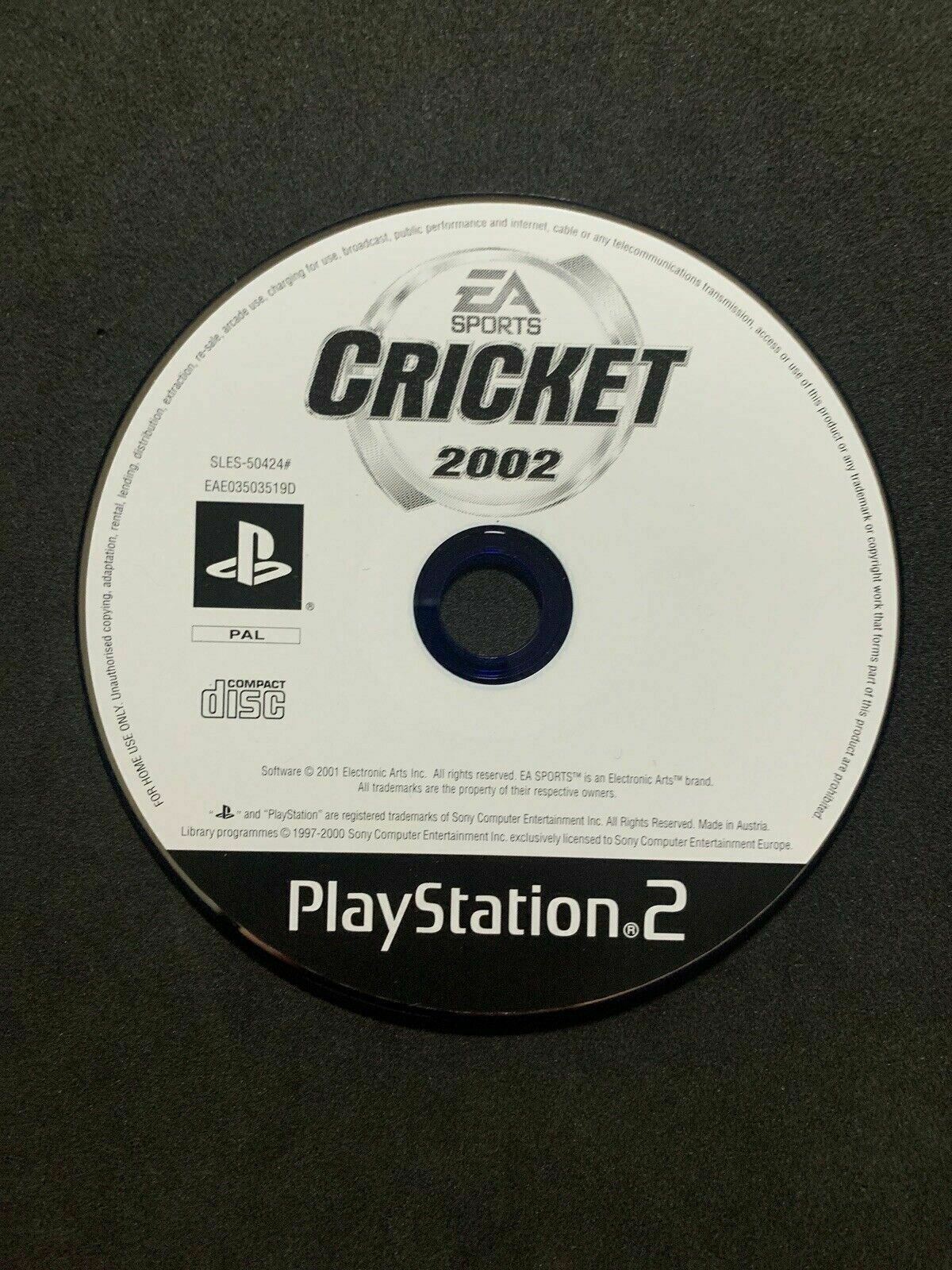 EA Cricket 2002 - Playstation 2 PS2 PAL with Manual