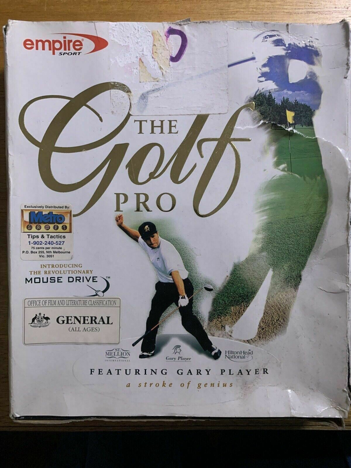 The Golf Pro (PC, 1998) CDROM Vintage Game with Box and Manual Win95/98
