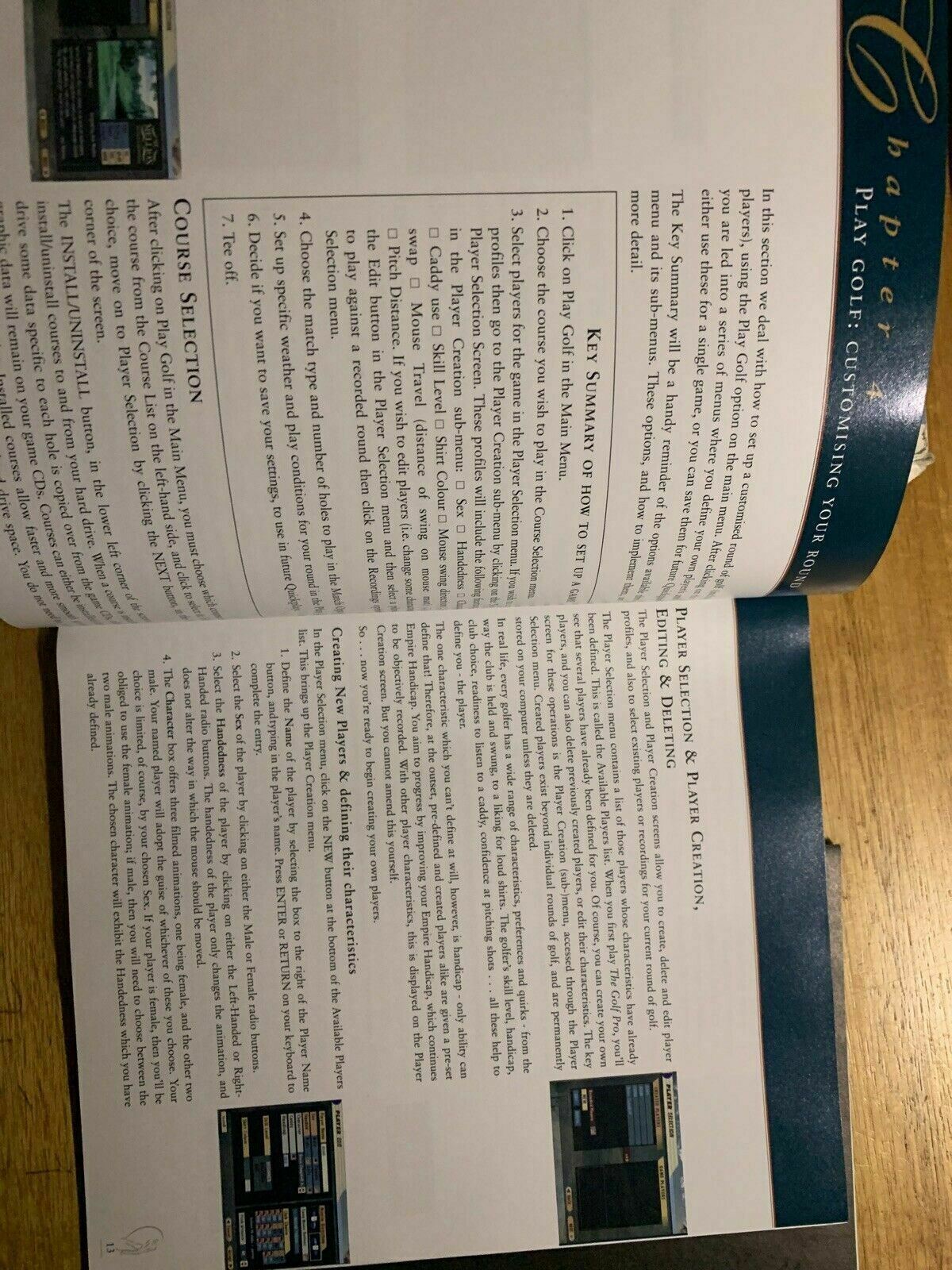 The Golf Pro (PC, 1998) CDROM Vintage Game with Box and Manual Win95/98