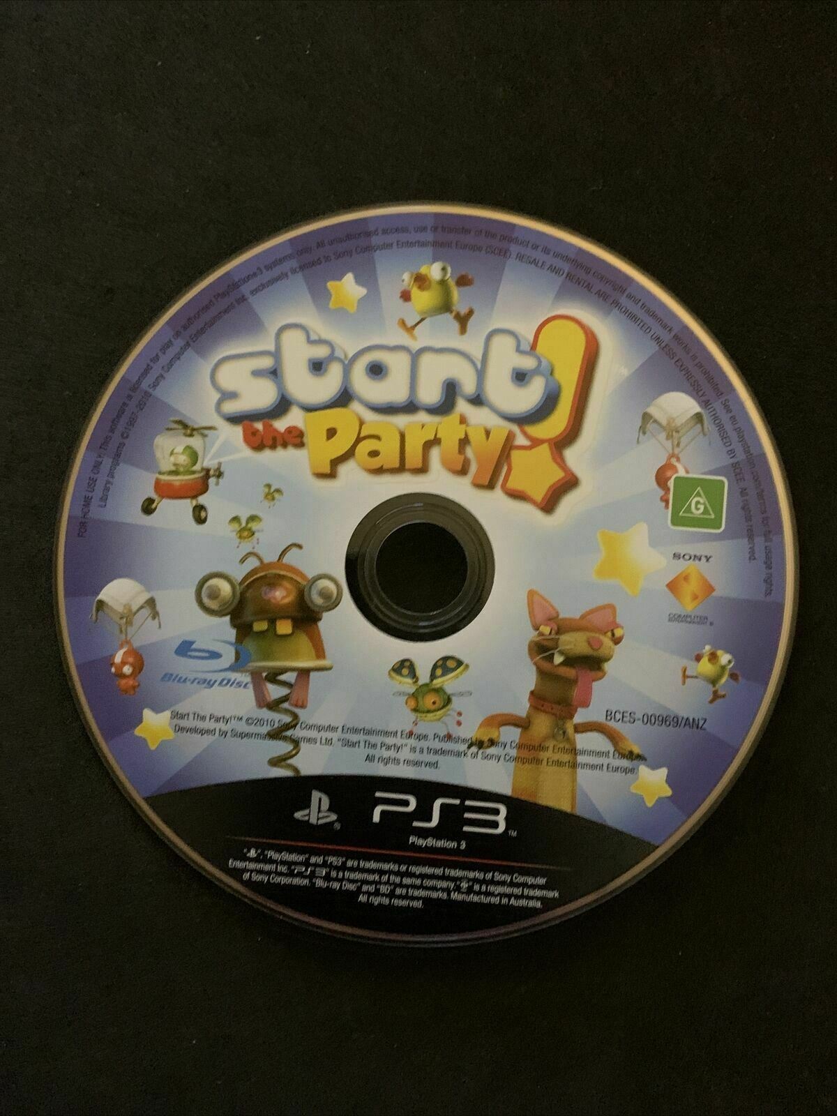 Start The Party! Sony PS3 with Manual