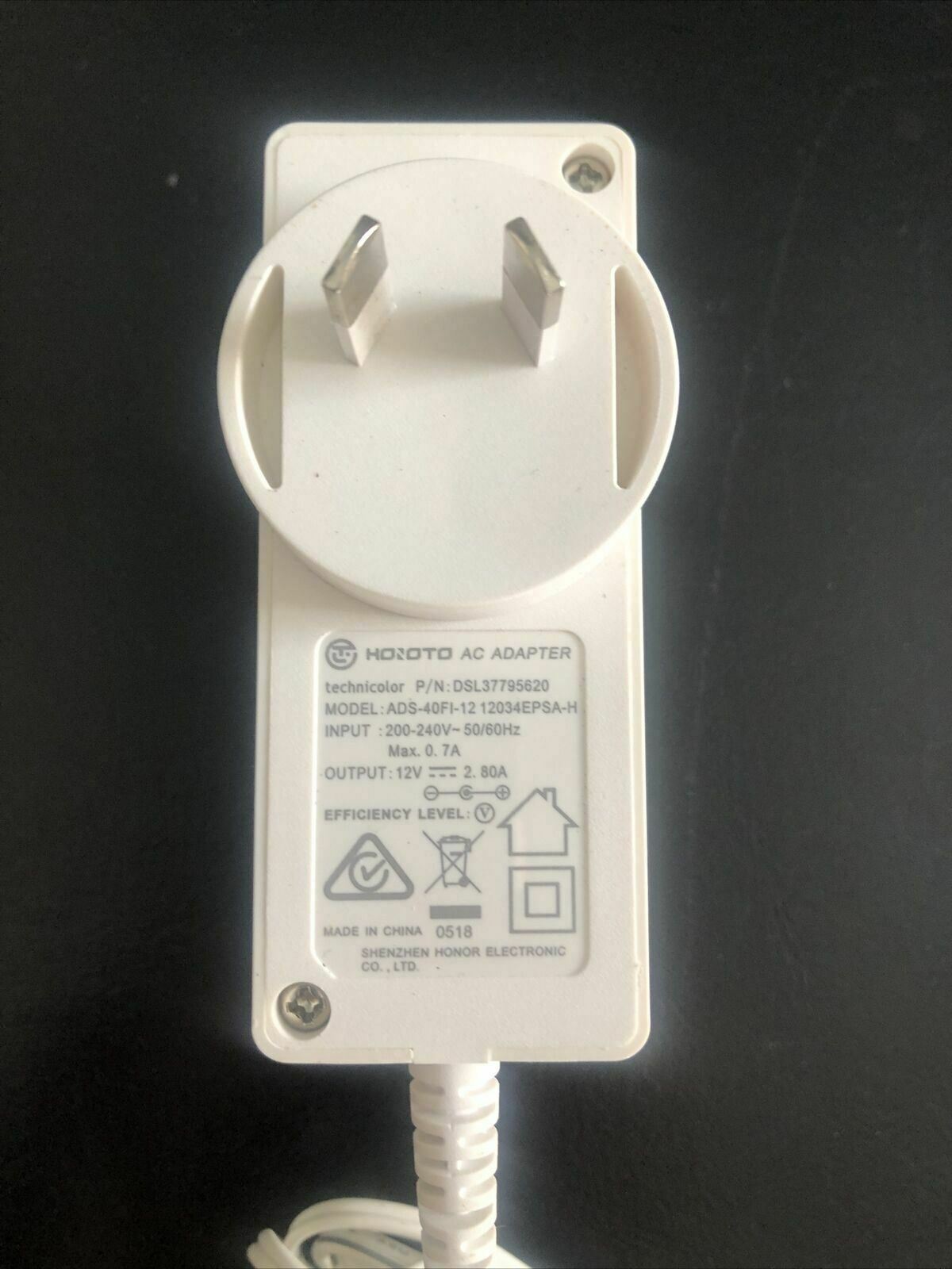 Genuine Technicolor DSL37795620 AC Adapter 12v 2.8a