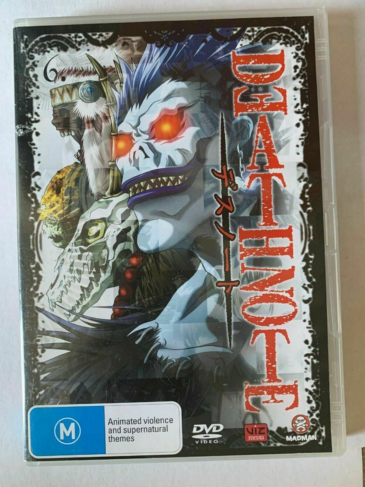 Death Note Volume 1-8 DVD Set Region 4 Madman