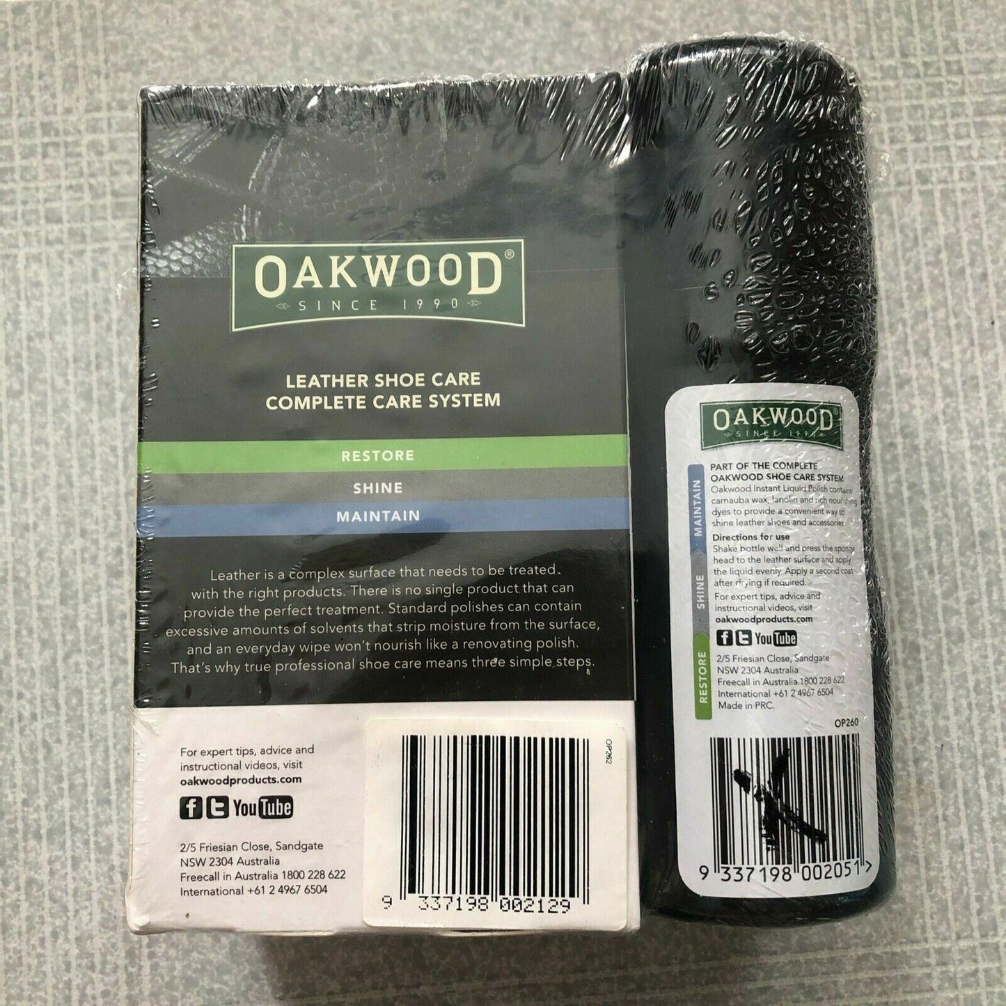 Oakwood Pemium Leather Shoe Care Pack