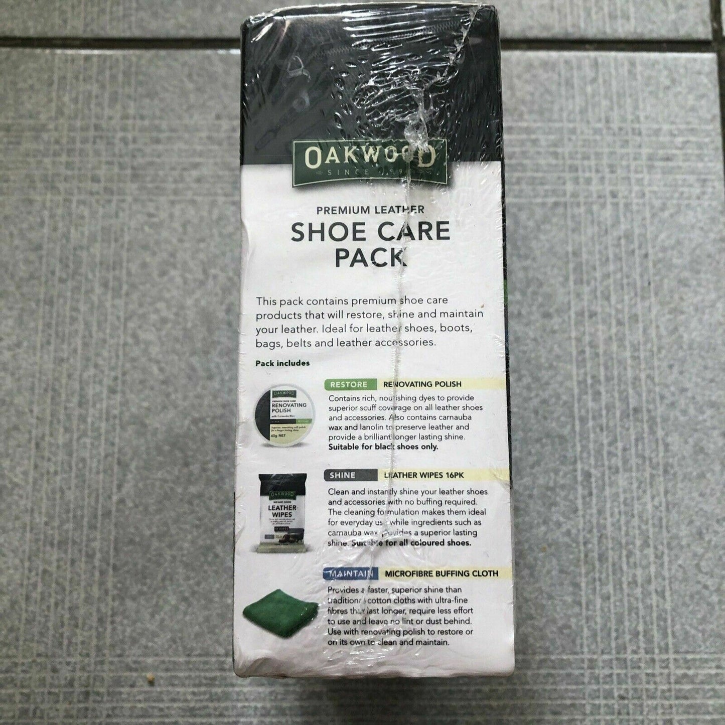 Oakwood Pemium Leather Shoe Care Pack