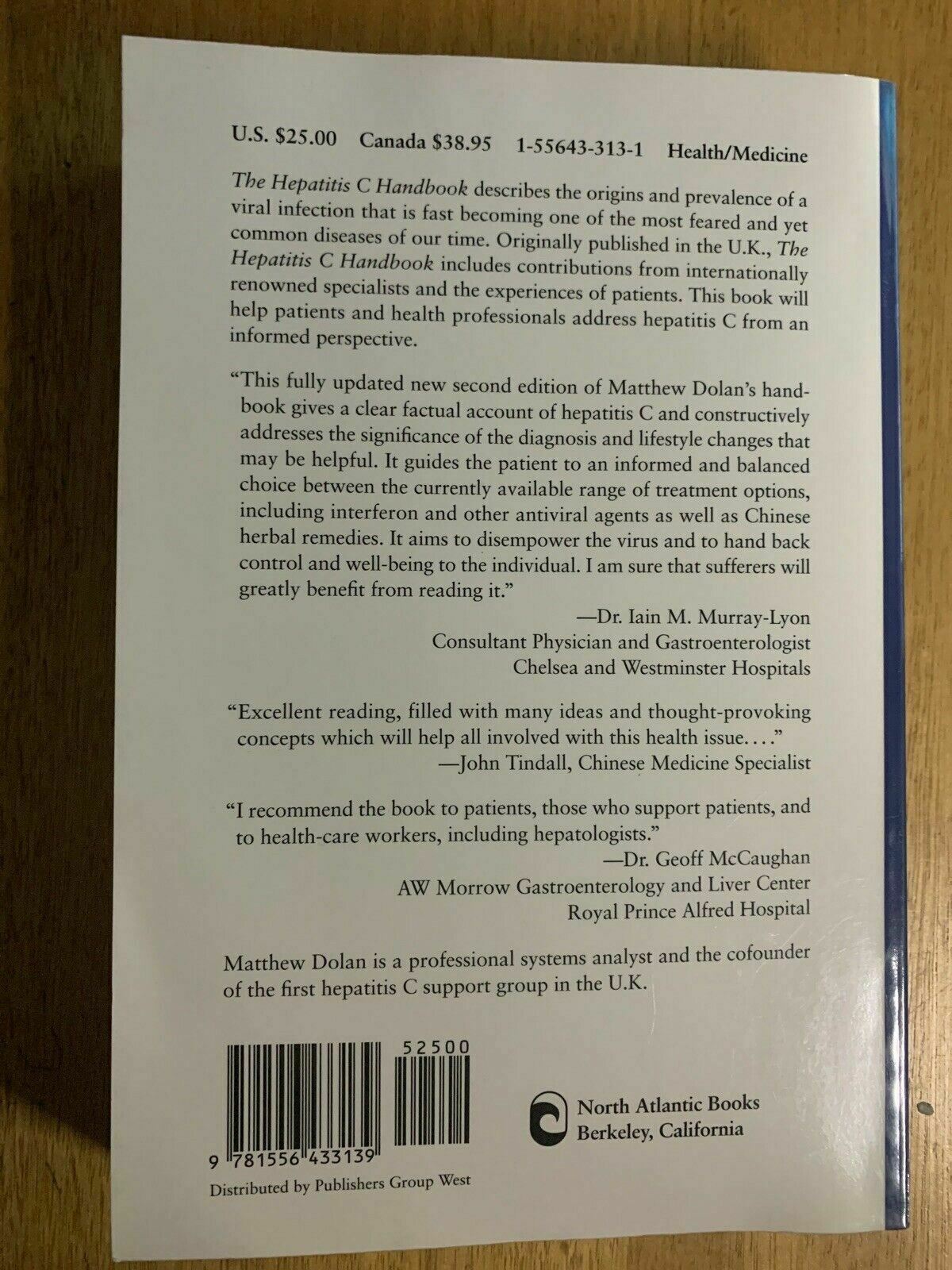 The Hepatitis C Handbook By Matthew James Dolan