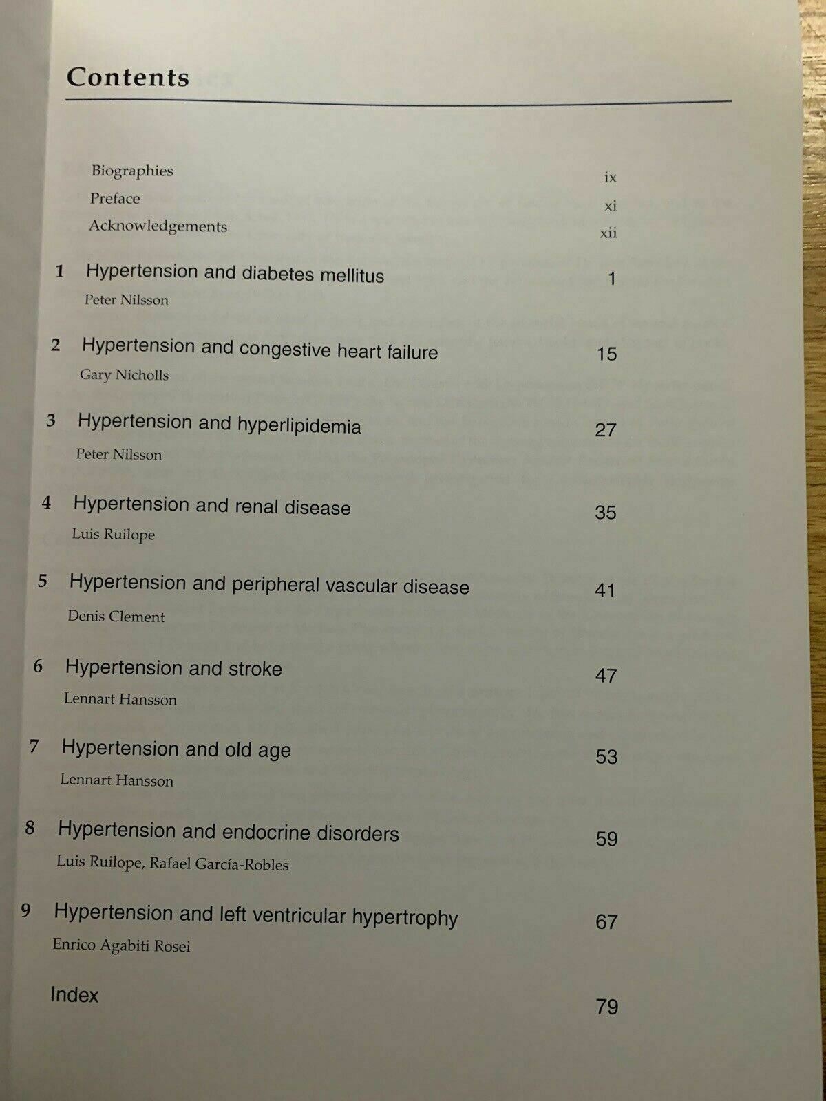 Hypertension & Concomitant Disorders by Lennart Hanson - First Edition
