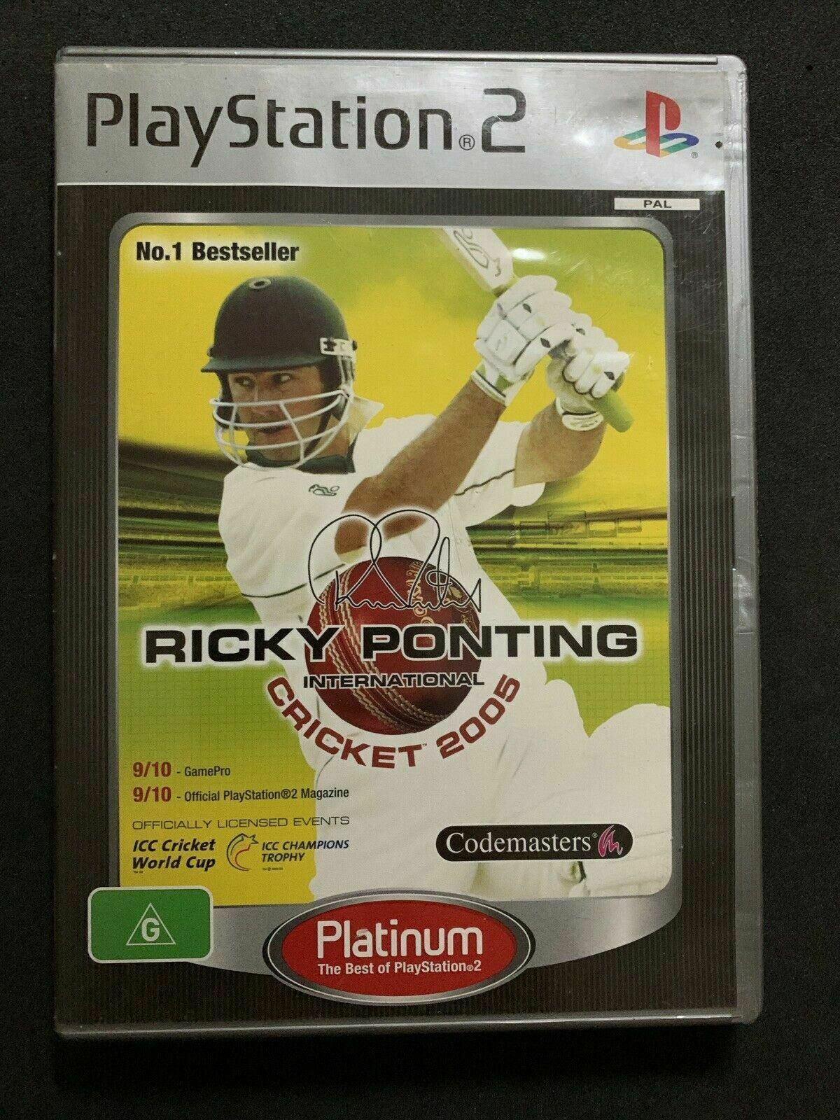 Ricky Pointing Cricket 2005 & EA Cricket 2002 - Sony PlayStation 2 PS2  Manual