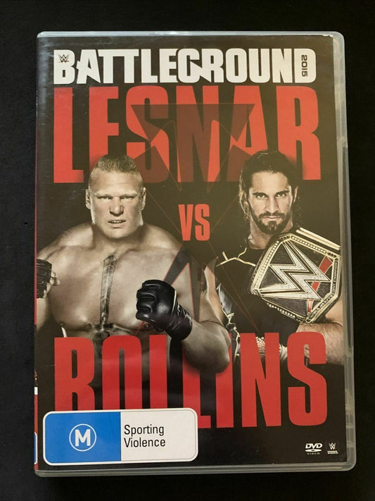 WWE - Battleground 2015 Lesnar Vs Rollins DVD Region 4