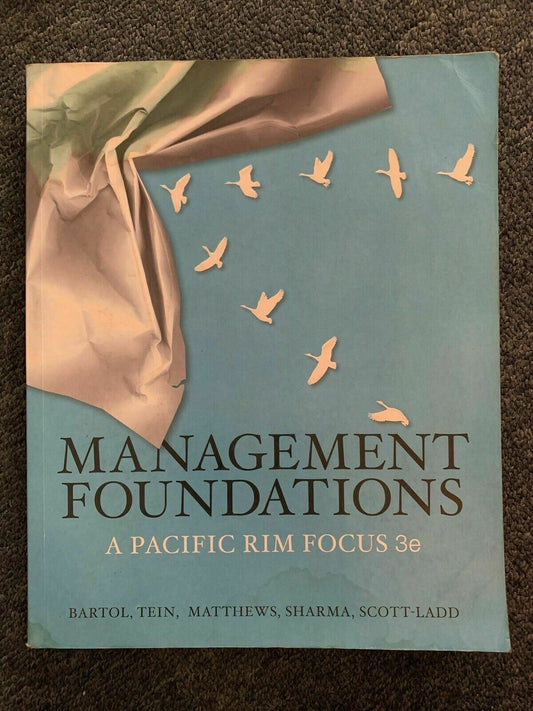 Management Foundations: A Pacific Rim Focus by Graham Matthewsk, Margaret Tein,