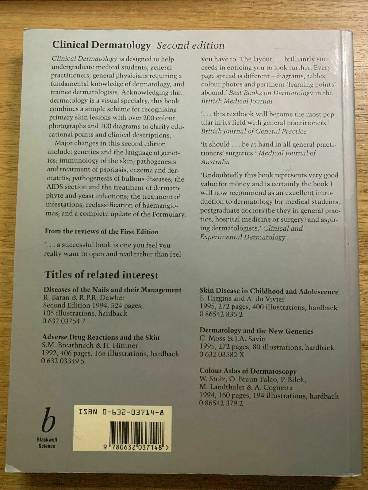 Clinical Dermatology by John Hunter, J. Savin (Paperback, 1994)