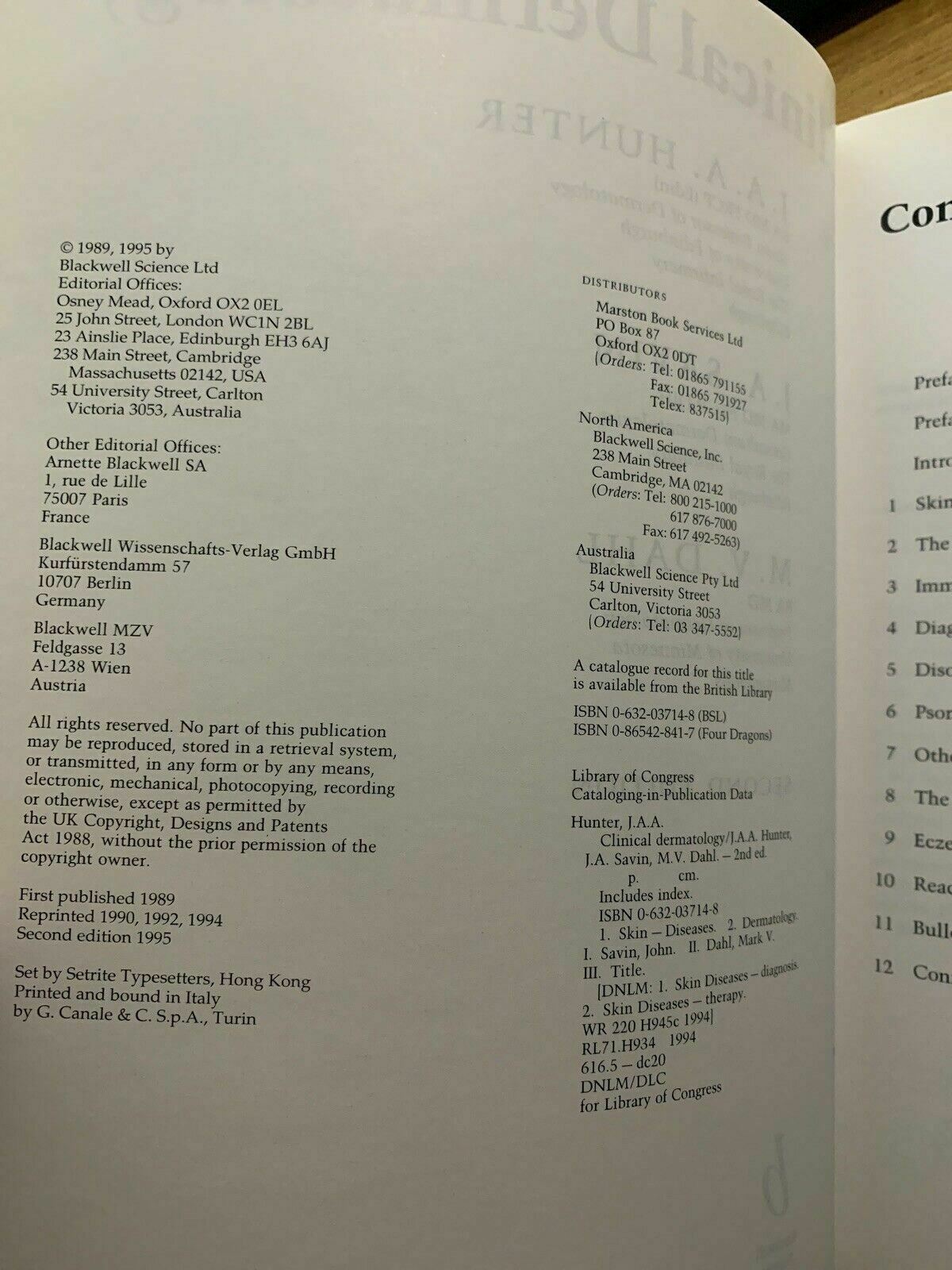 Clinical Dermatology by John Hunter, J. Savin (Paperback, 1994)