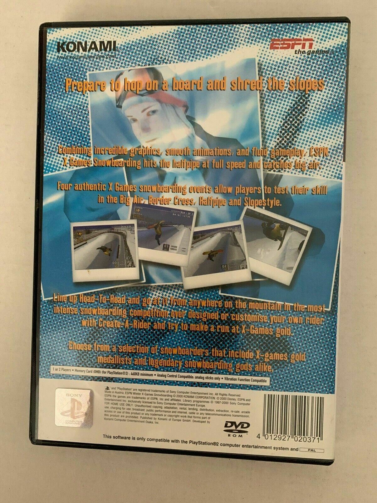 Winter X Games Snowboarding PS2 Game PAL