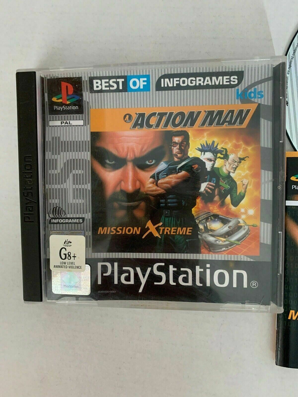 Action Man Mission Xtreme. Complete with Manual. PAL Infogrames - Sony PS1 Game