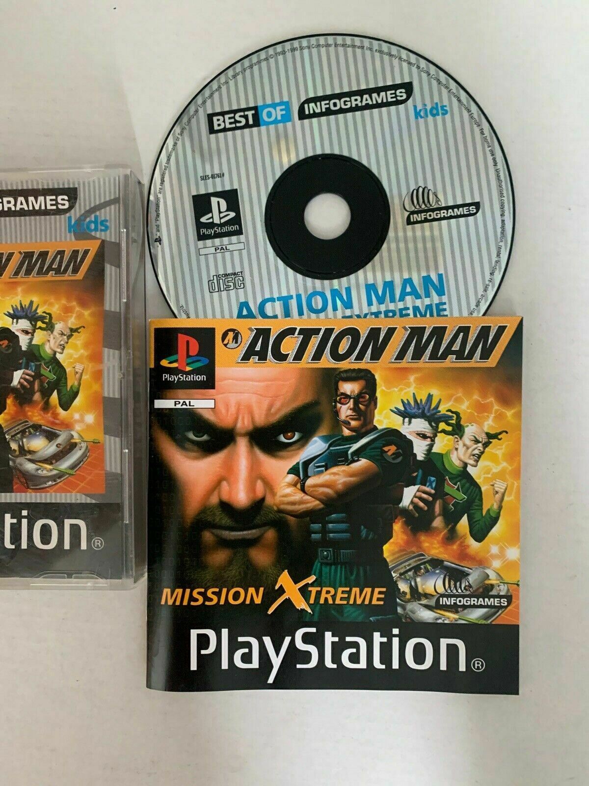 Action Man Mission Xtreme. Complete with Manual. PAL Infogrames - Sony PS1 Game