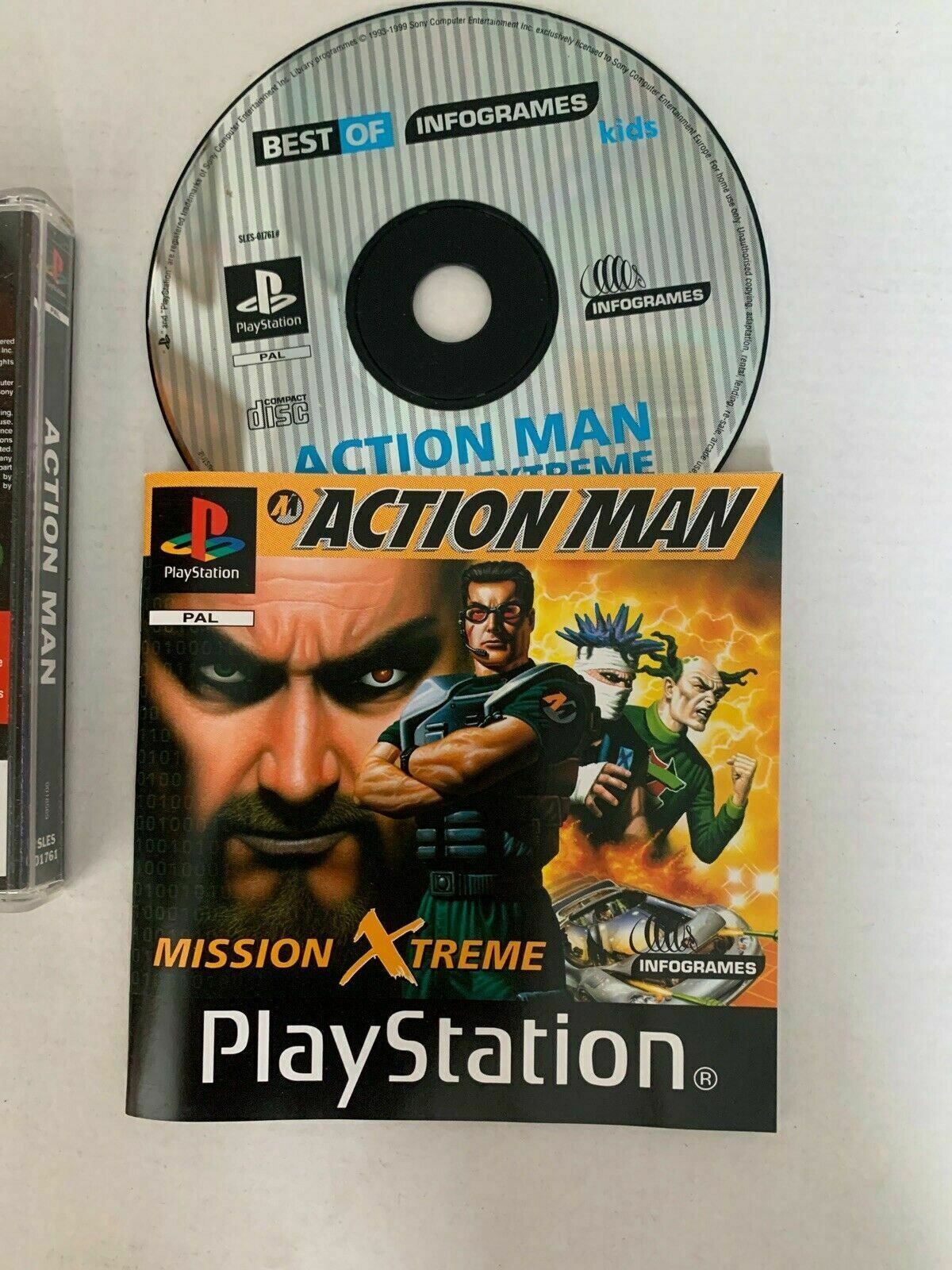 Action Man Mission Xtreme. Complete with Manual. PAL Infogrames - Sony PS1 Game